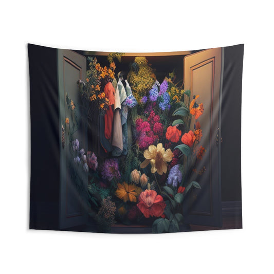 Indoor Wall Tapestries A Wardrobe Surrounded by Flowers 4