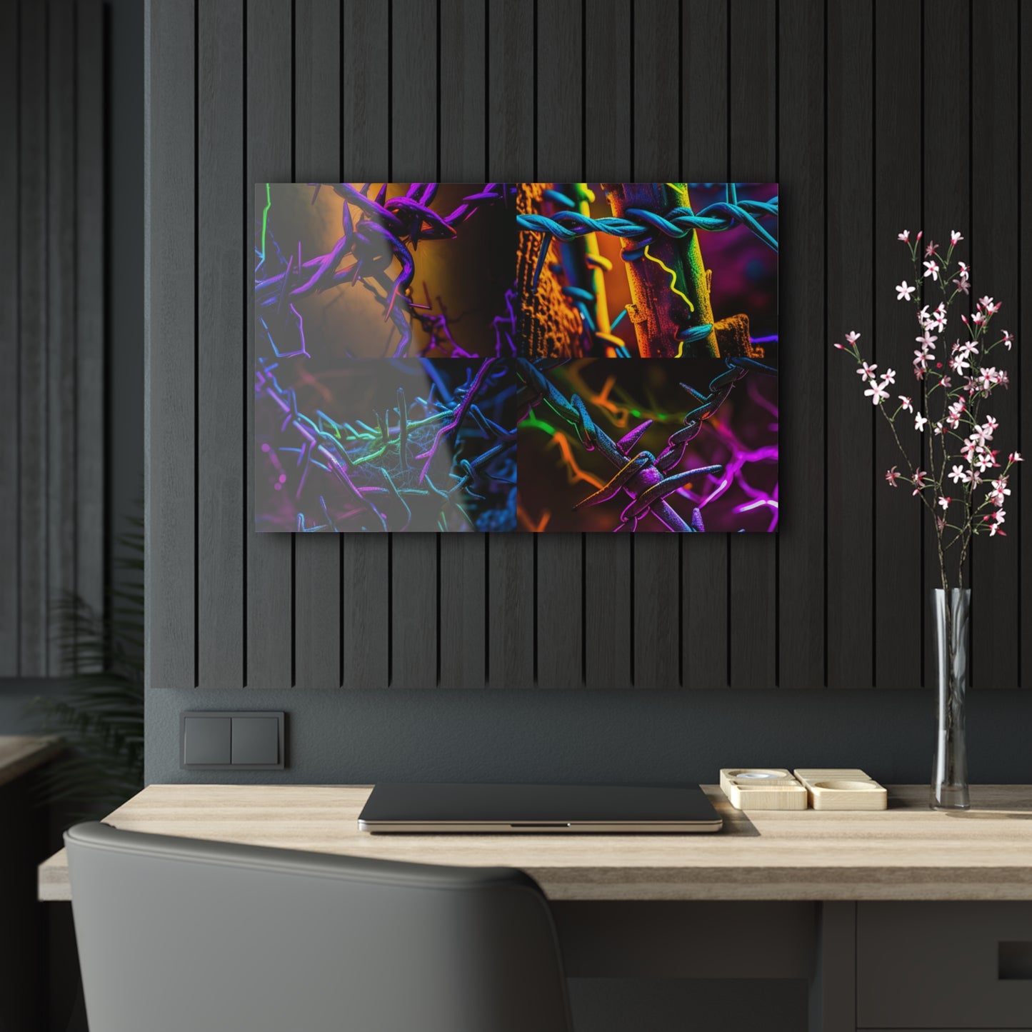 Acrylic Prints Macro Neon Barb