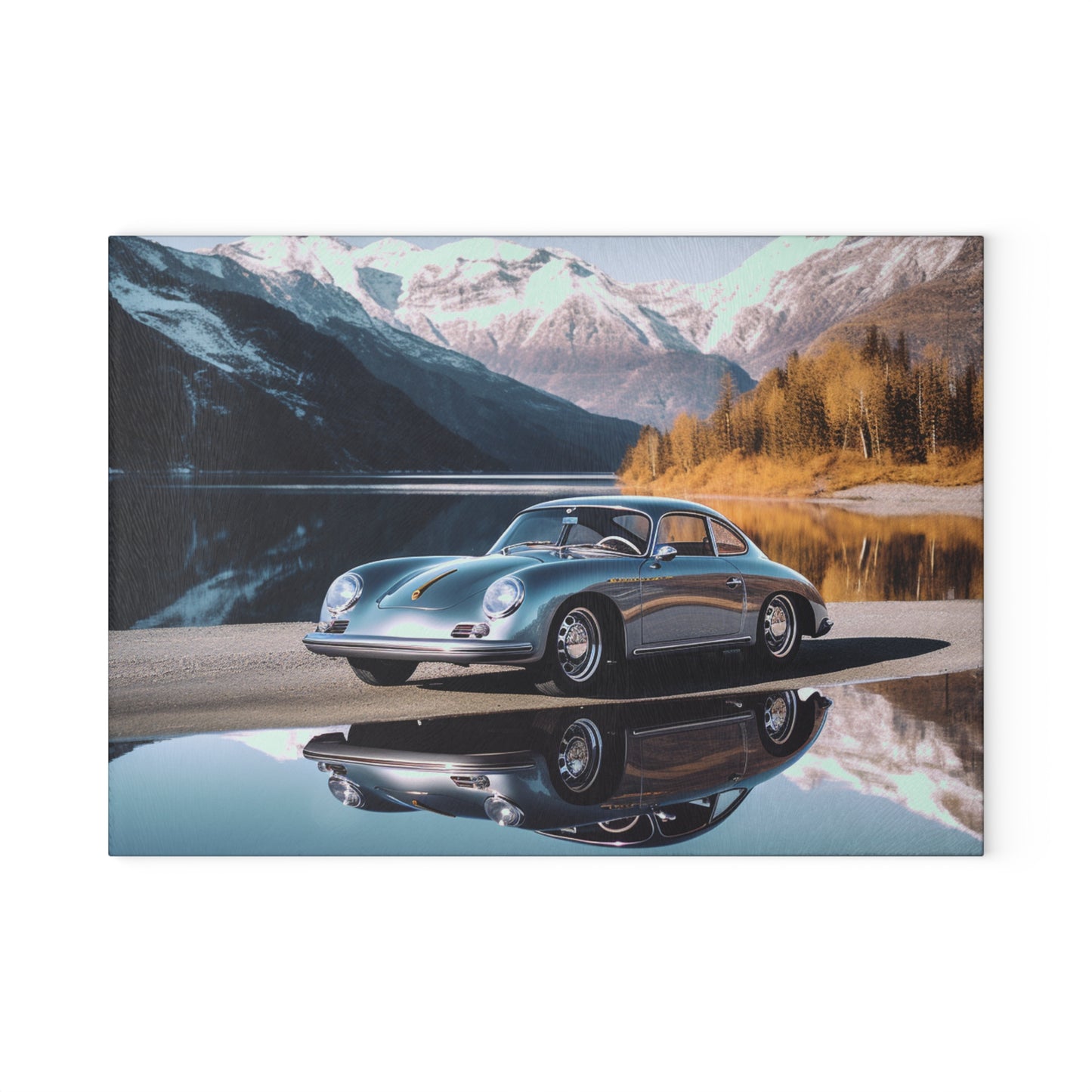 Glass Cutting Board Porsche Lake 1