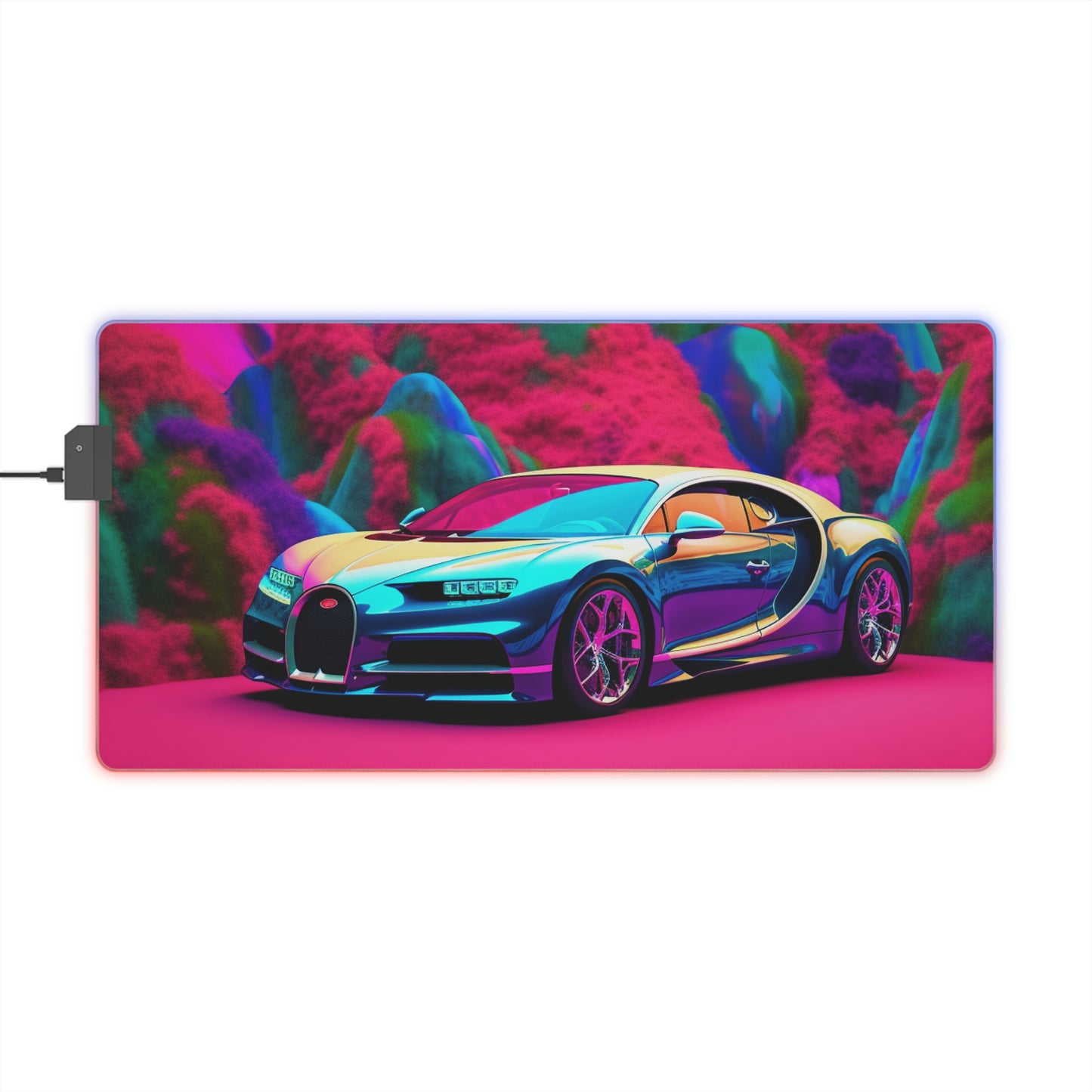 LED Gaming Mouse Pad Florescent Bugatti Flair 4