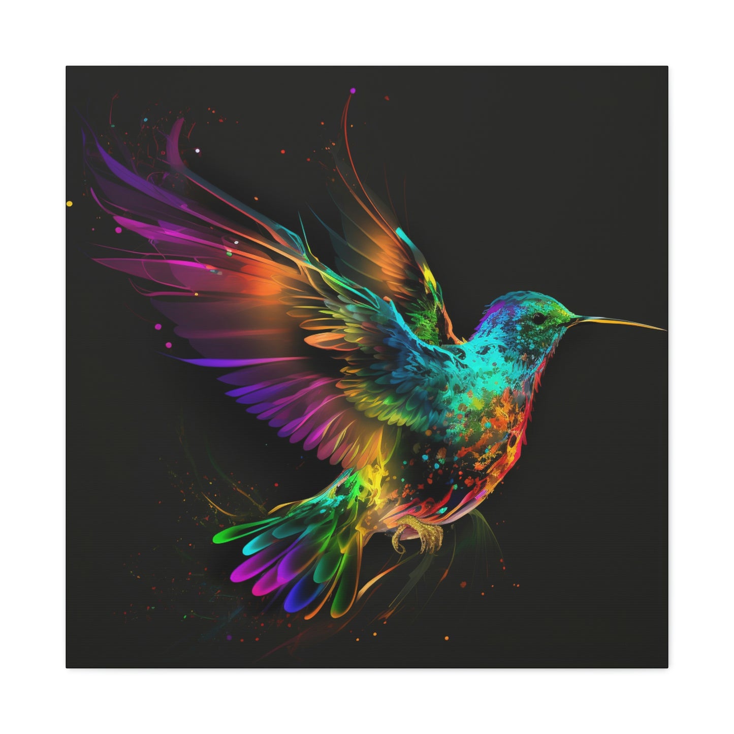 Hummingbird florescent glow