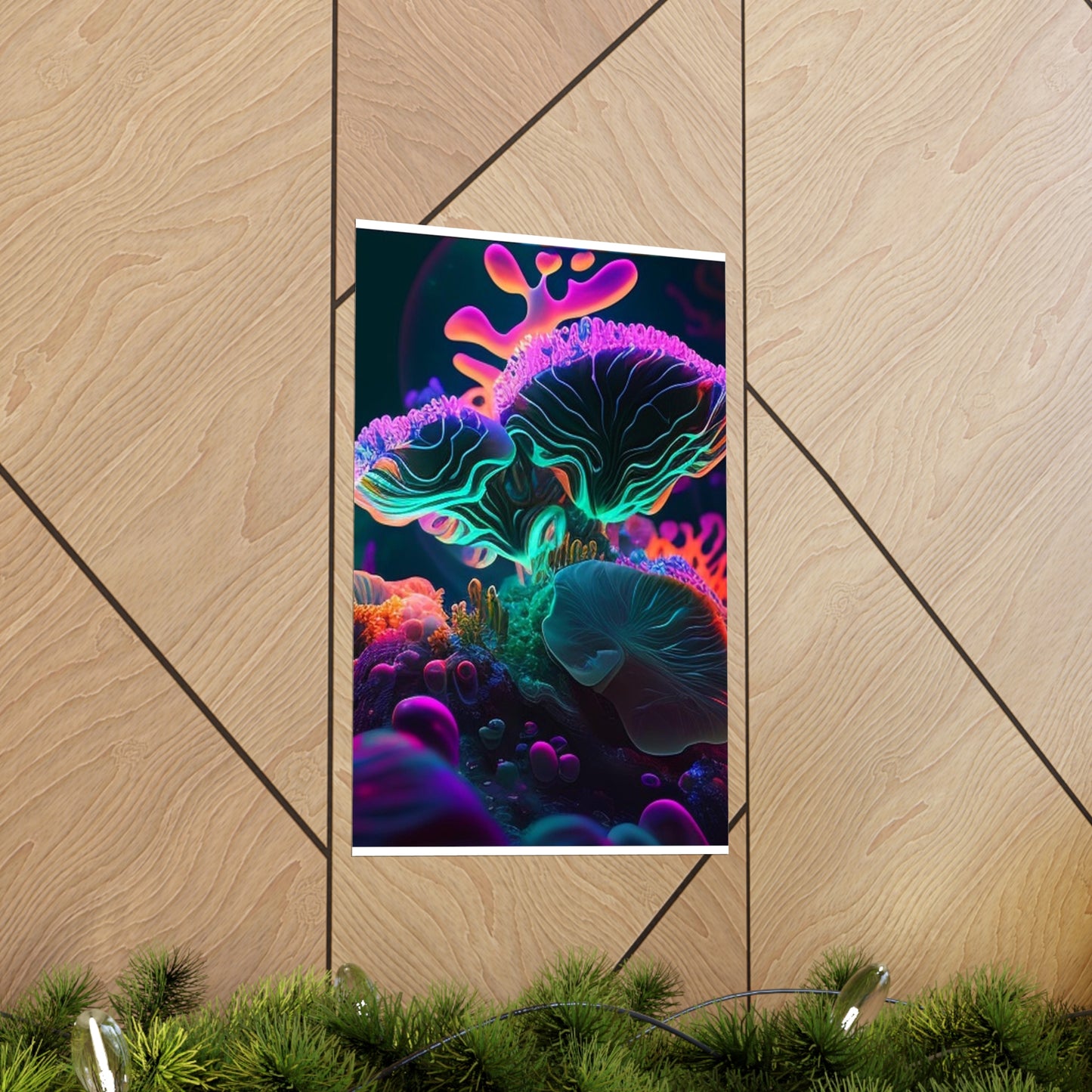 Premium Matte Vertical Posters Macro Coral Reef 4