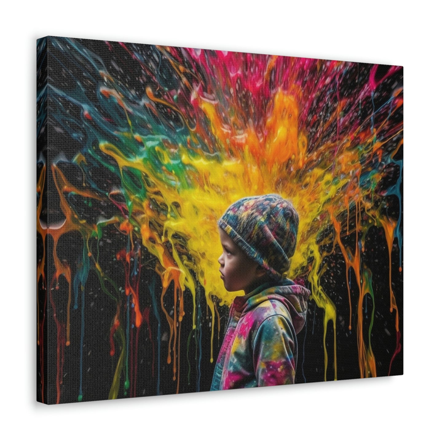 Canvas Gallery Wraps Kid Color Rain 3