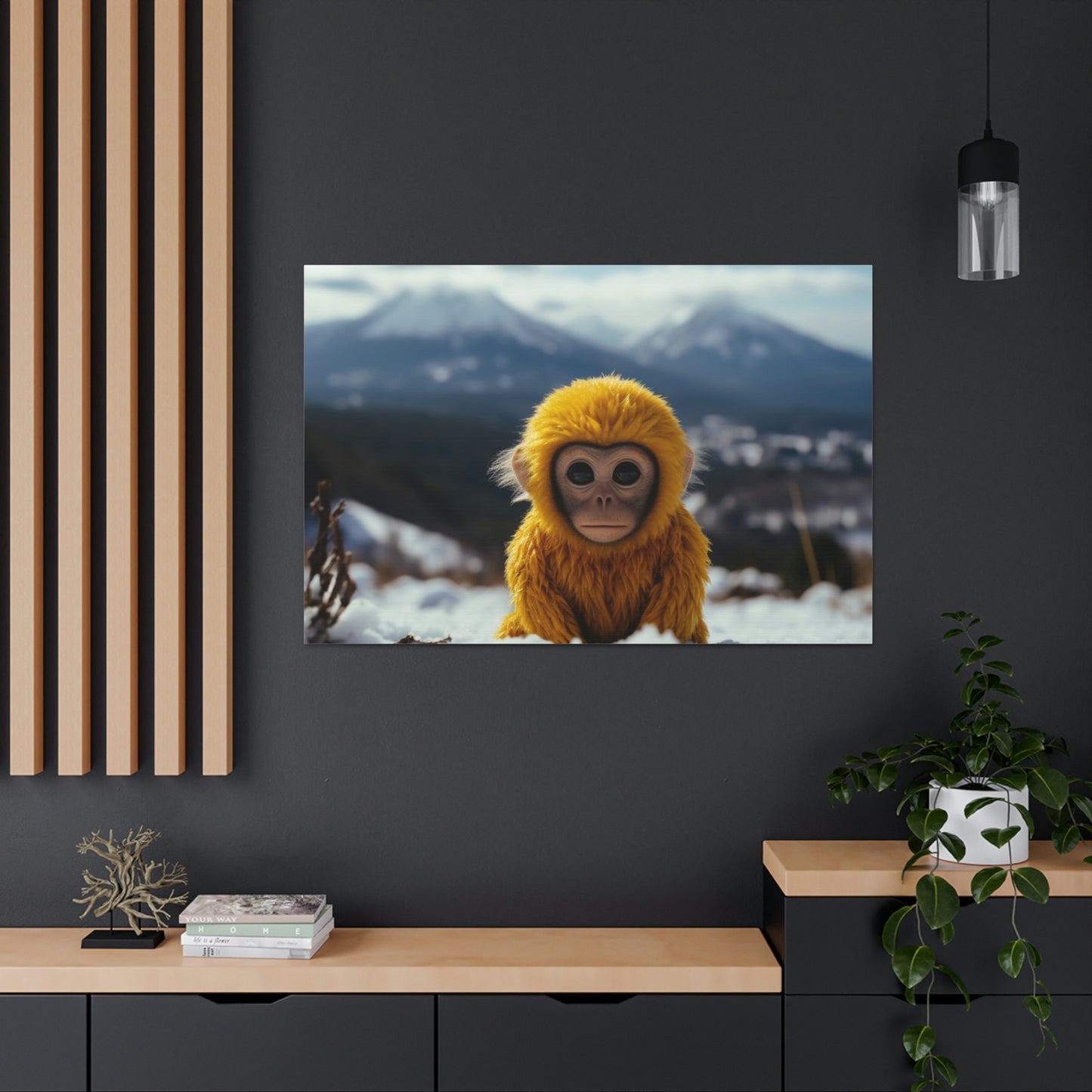 Canvas Gallery Wraps Yellow Monkey 3