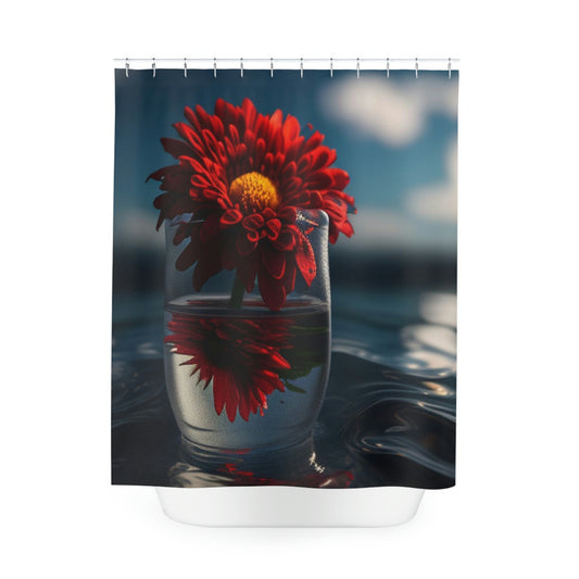 Polyester Shower Curtain Chrysanthemum 3