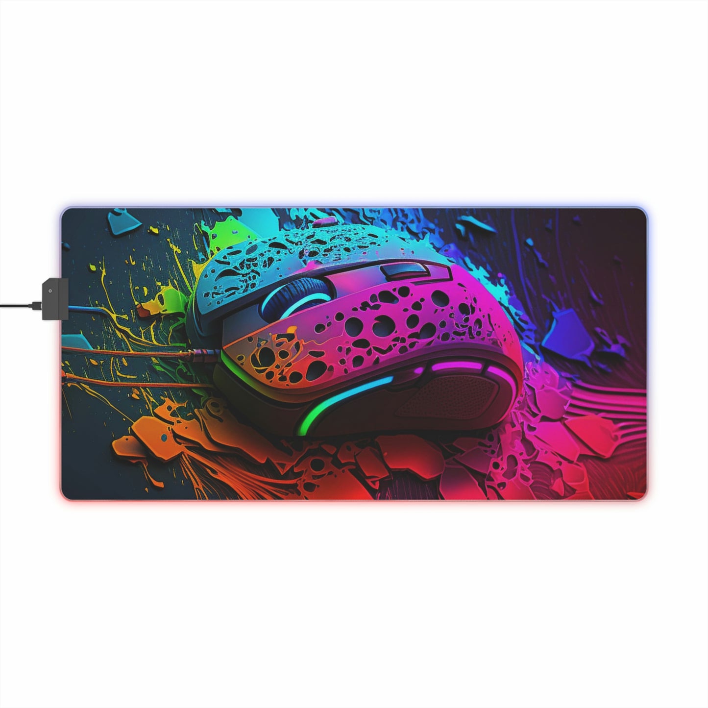 LED Gaming Mouse Pad PC Gaming Mouse 2