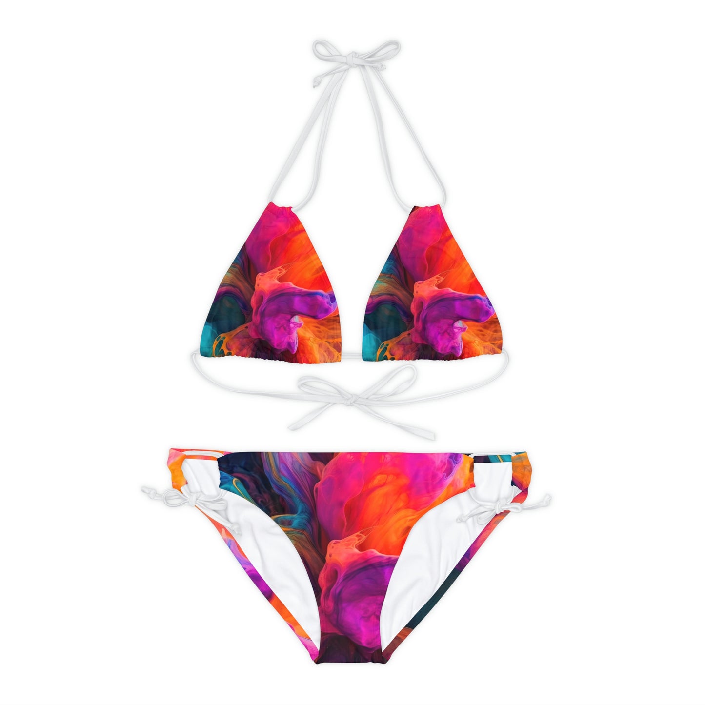 Strappy Bikini Set (AOP) color fusion 1