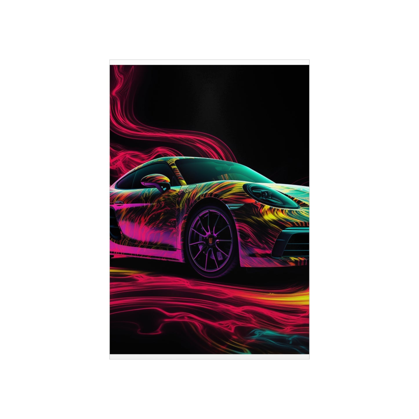 Premium Matte Vertical Posters Porsche Flair 1