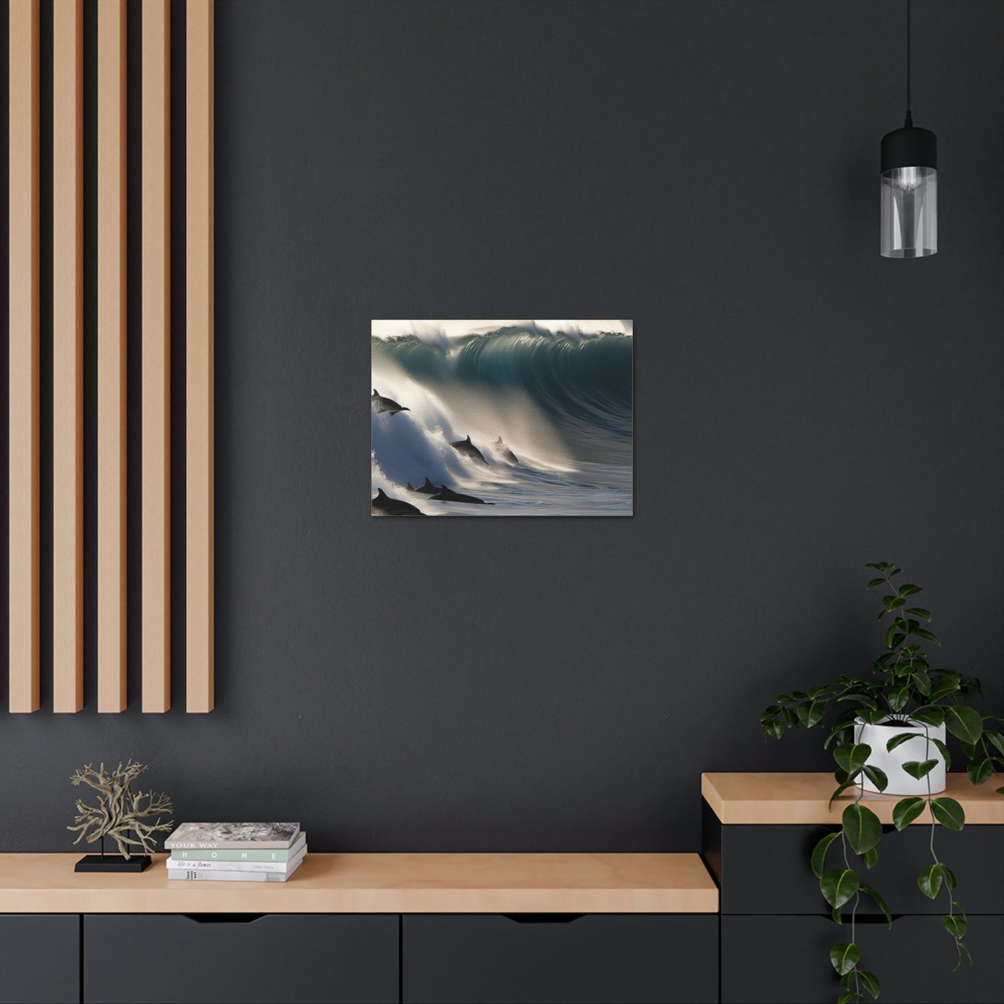 Canvas Gallery Wraps Dolphin Wave 2