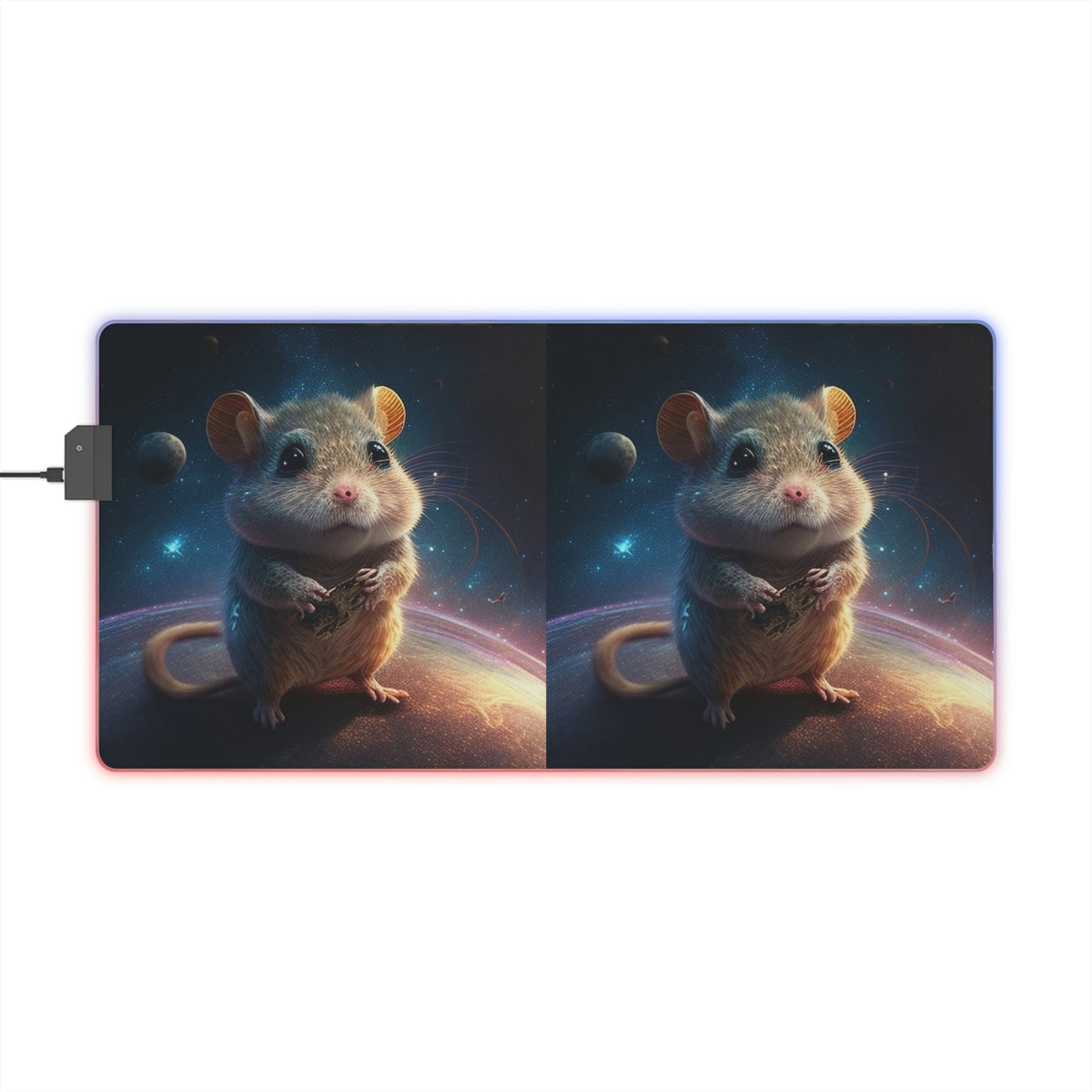 LED Gaming Mouse Pad Mouse On The Moon 3