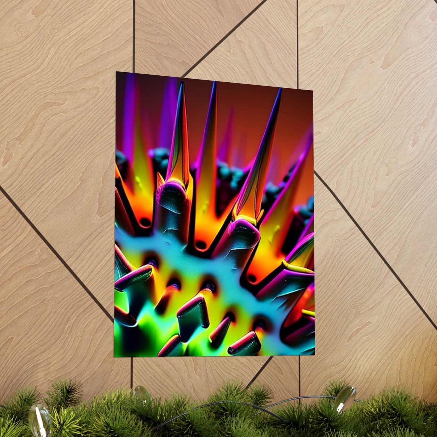 posters  Macro Neon Spike 4