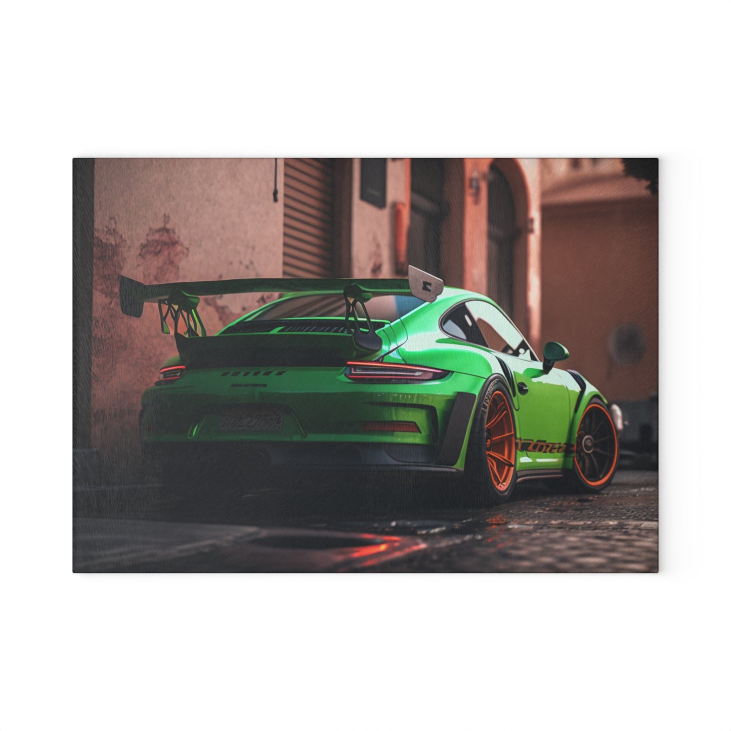 Glass Cutting Board porsche 911 gt3 1