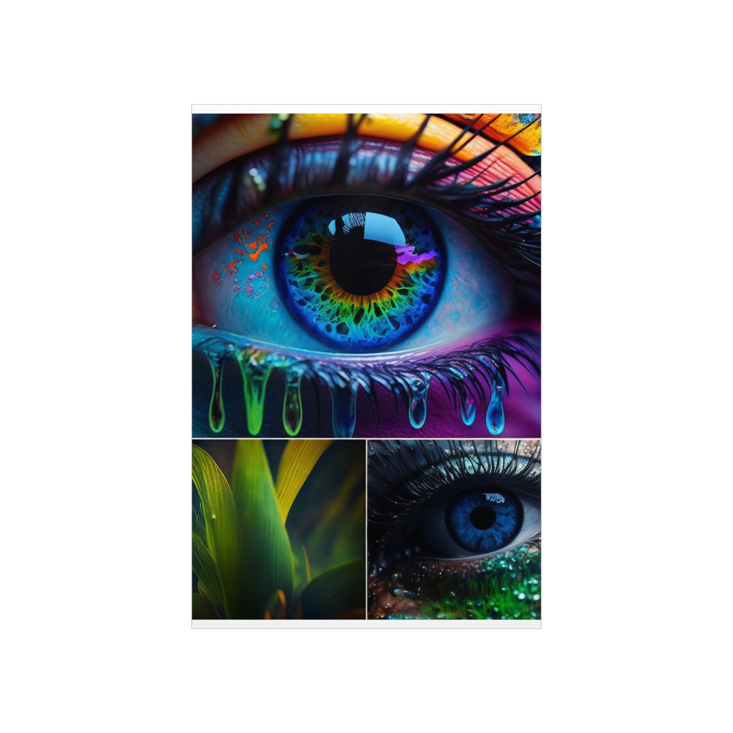 Premium Matte Vertical Posters Macro Eye Photo 2