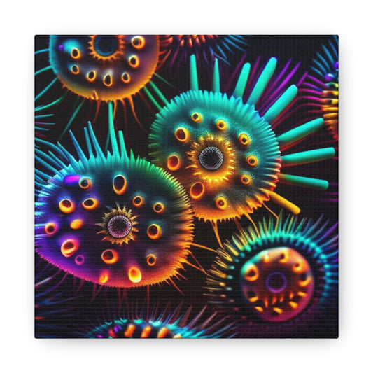 Canvas Gallery Wraps Neon Macro 4