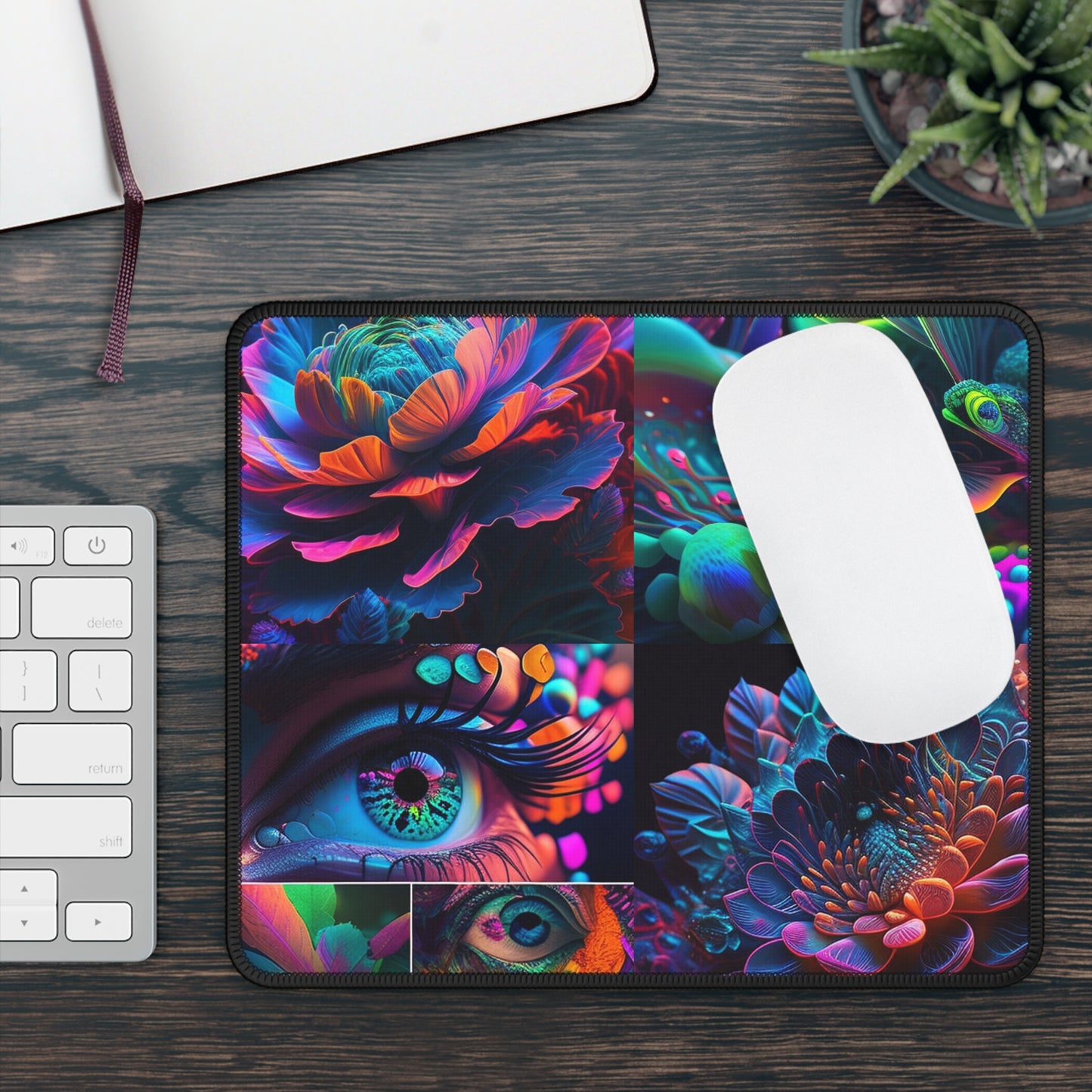 Gaming Mouse Pad  Neon Florescent Glow