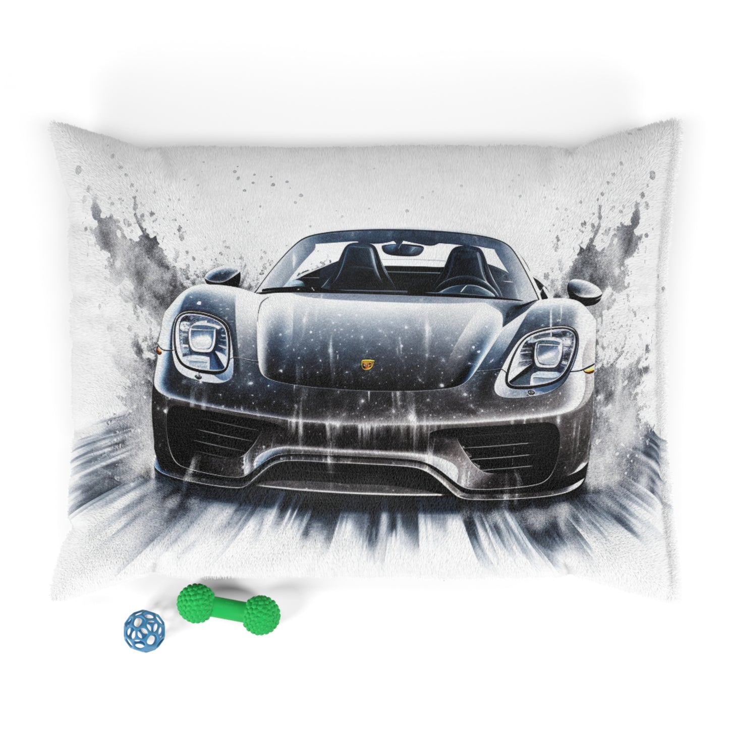 Pet Bed 918 Spyder white background driving fast with water splashing 3