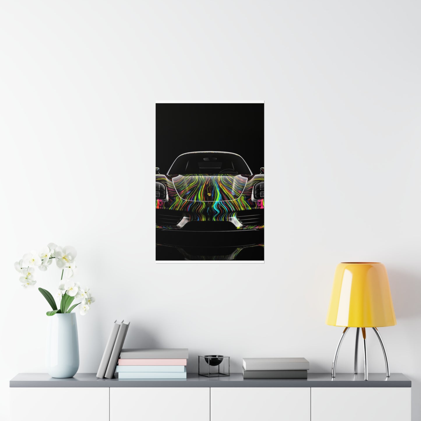 Premium Matte Vertical Posters Porsche Line 3