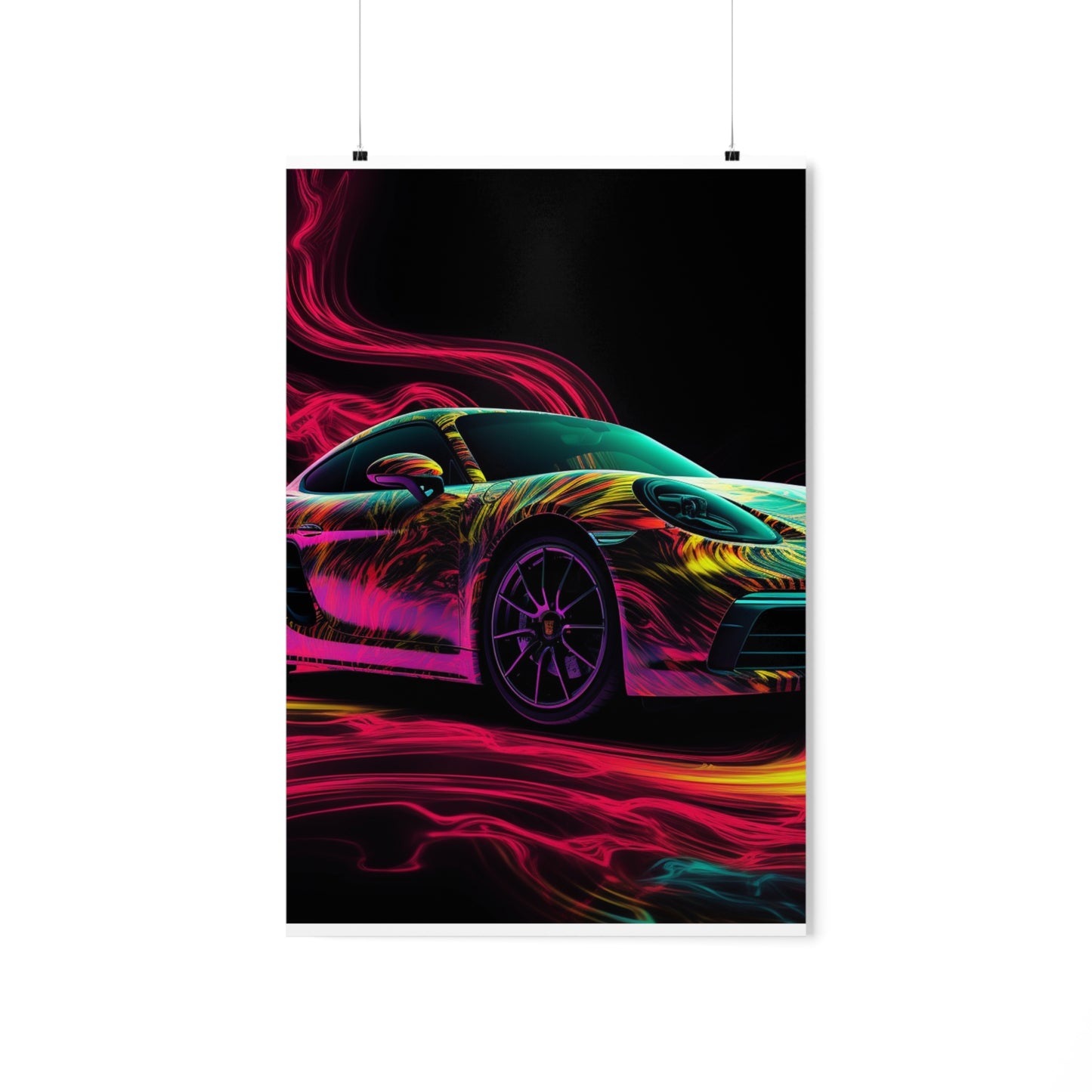 Premium Matte Vertical Posters Porsche Flair 1