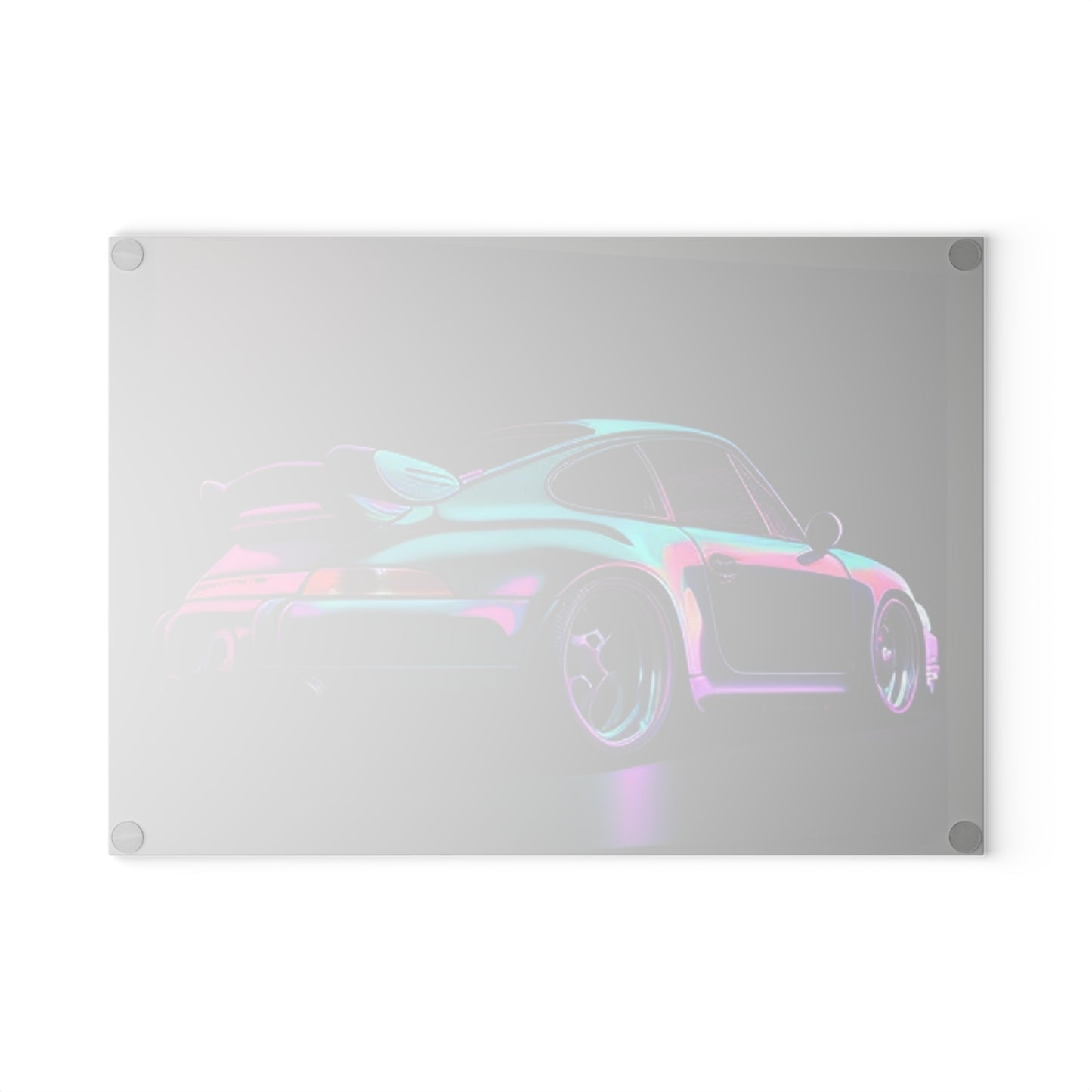 Glass Cutting Board Porsche Purple 1