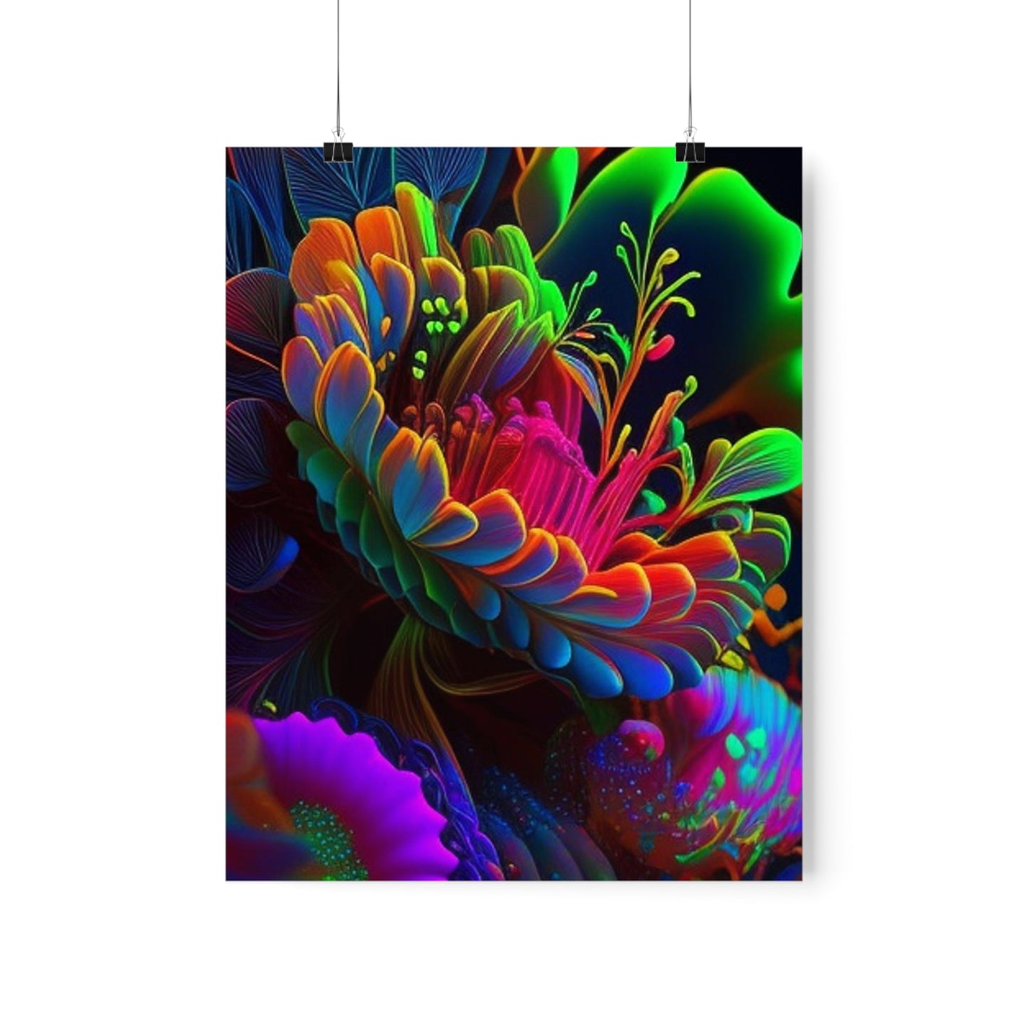 Premium Matte Vertical Posters Macro Florescent 2