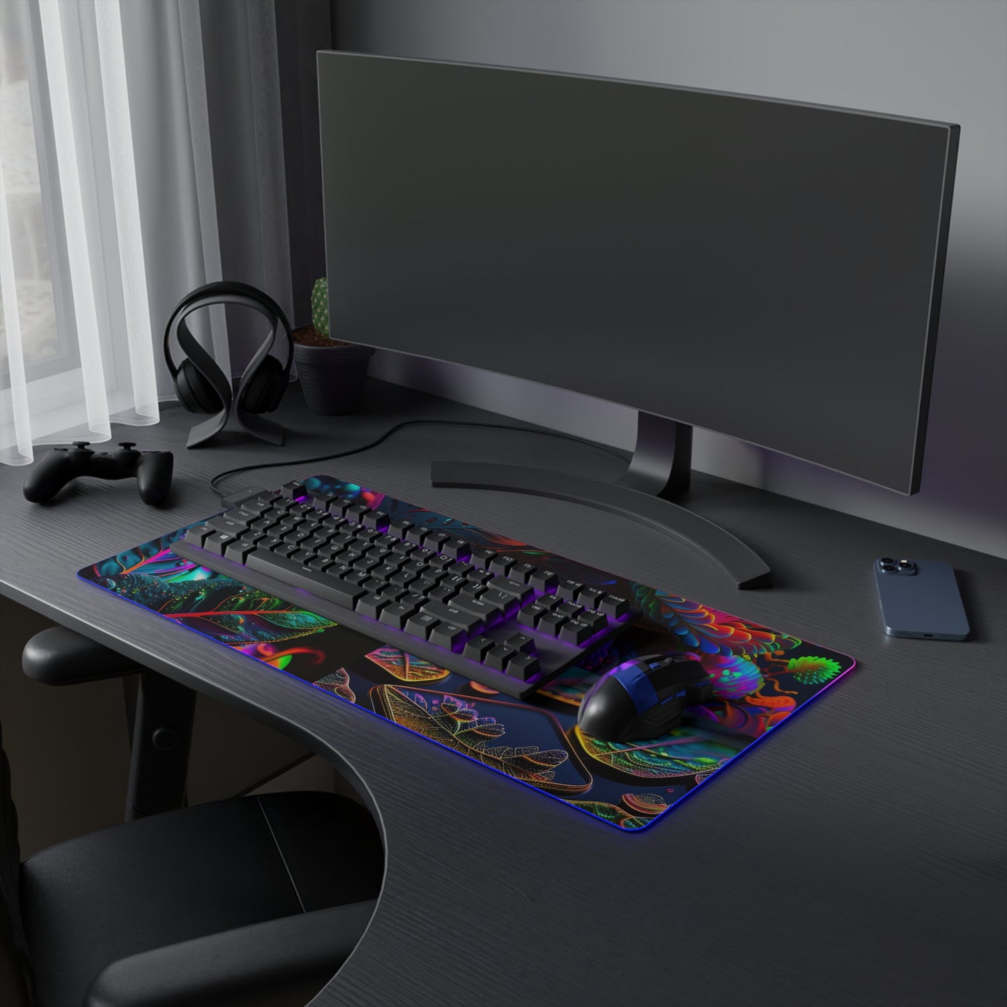 LED Gaming Mouse Pad Macro Florescent 5