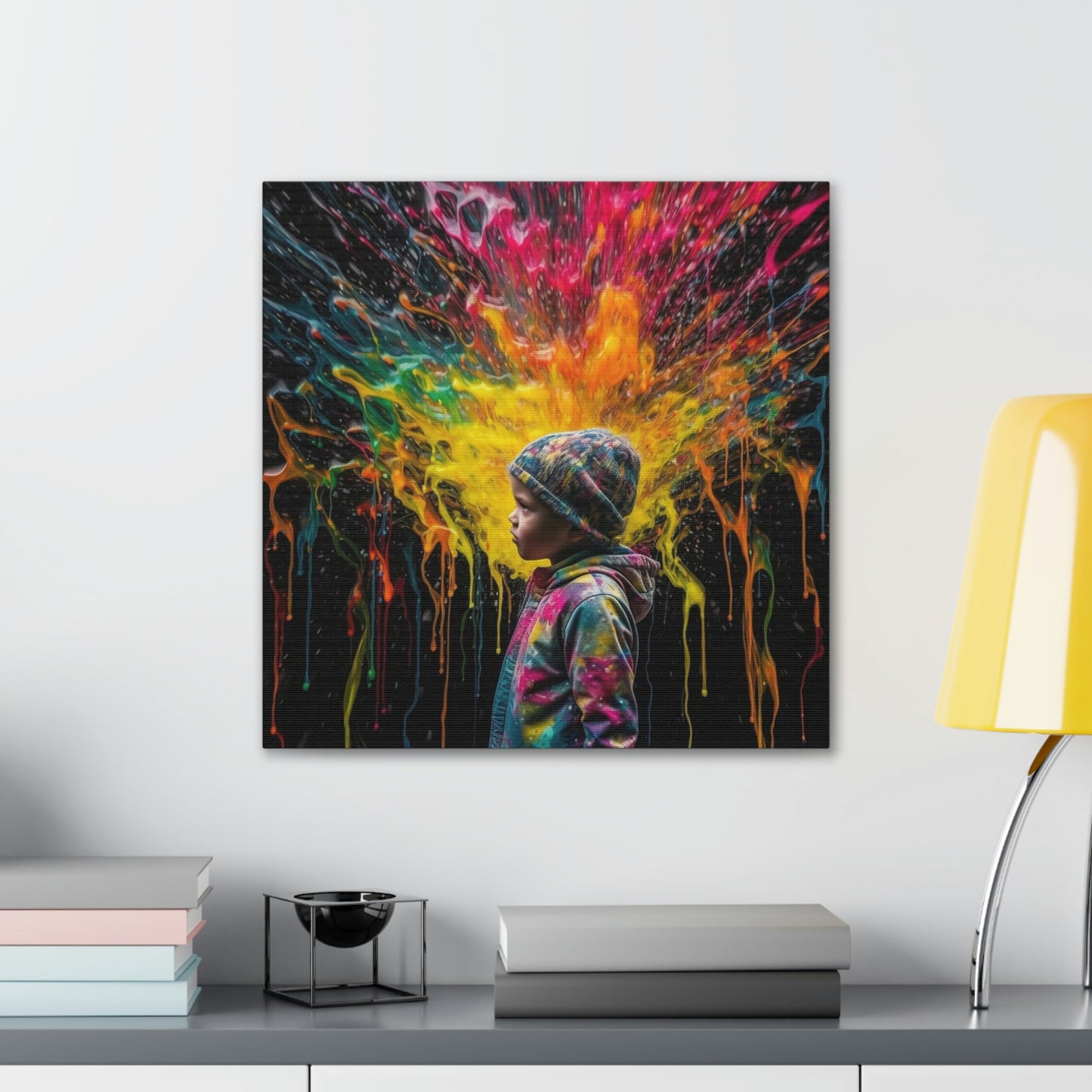 Canvas Gallery Wraps Kid Color Rain 3