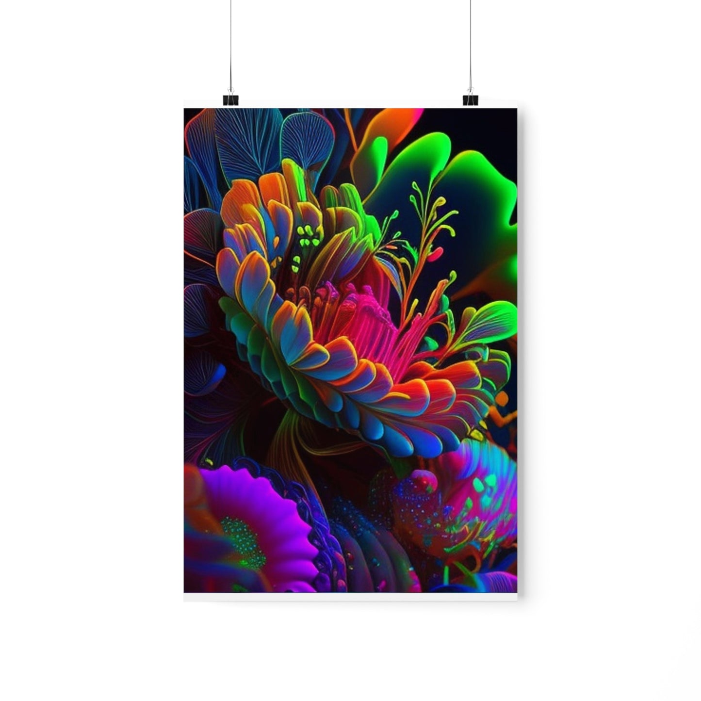 Premium Matte Vertical Posters Macro Florescent 2