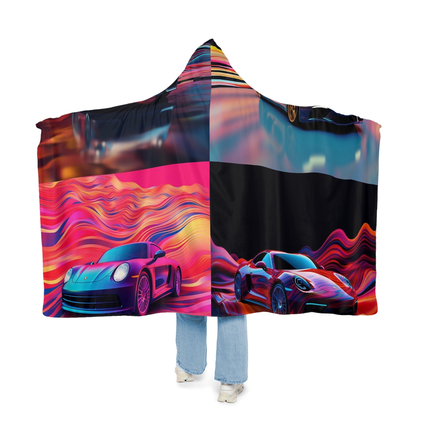 Snuggle Hooded Blanket Porsche Water Fusion 5