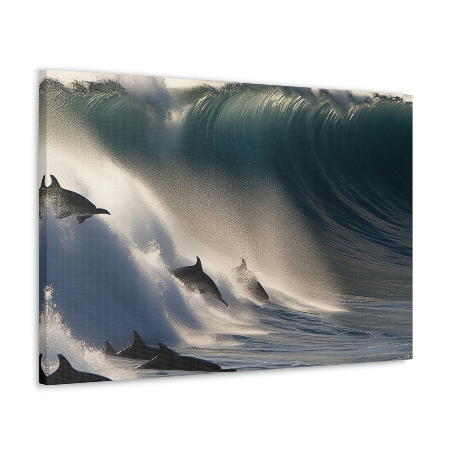 Canvas Gallery Wraps Dolphin Wave 2