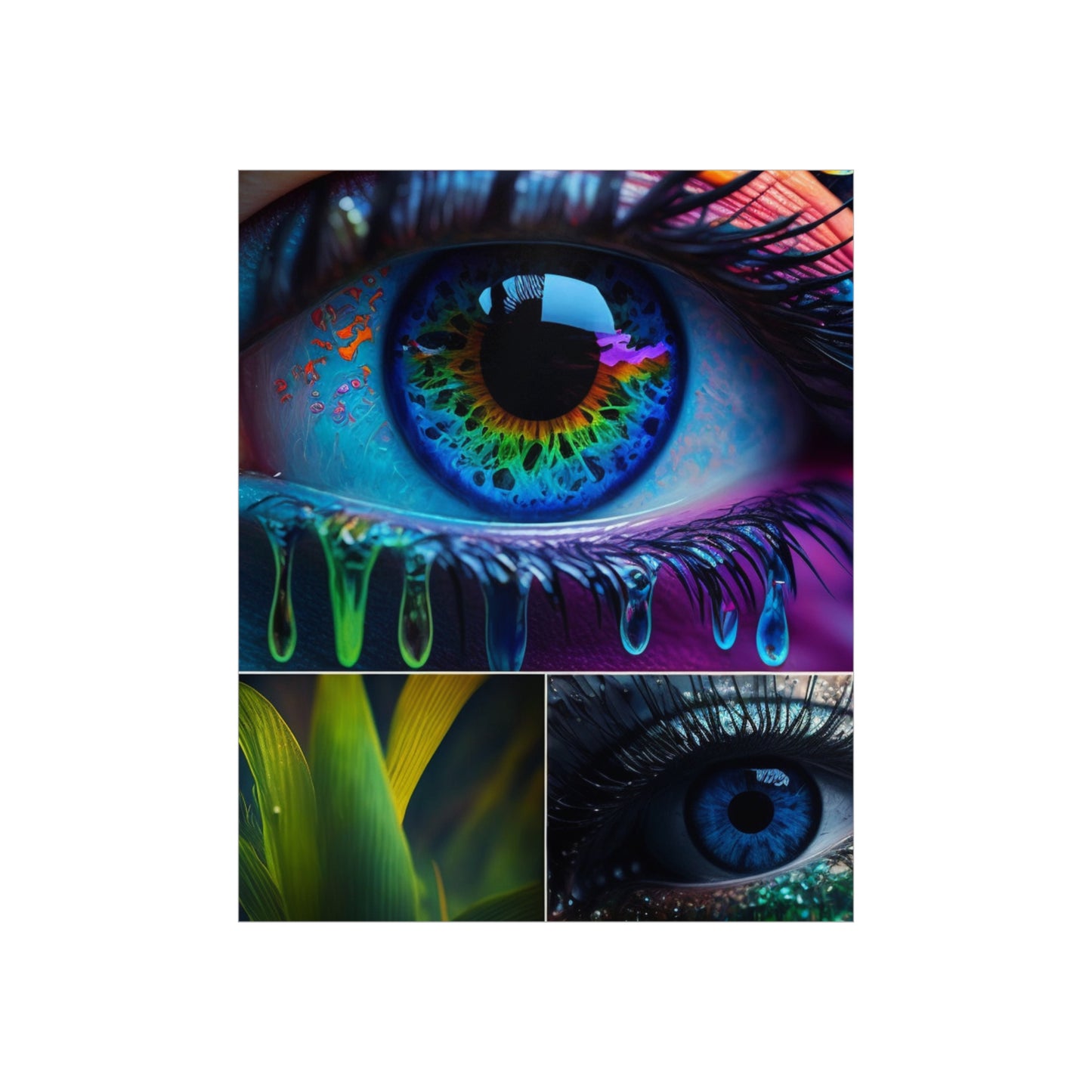 Premium Matte Vertical Posters Macro Eye Photo 2