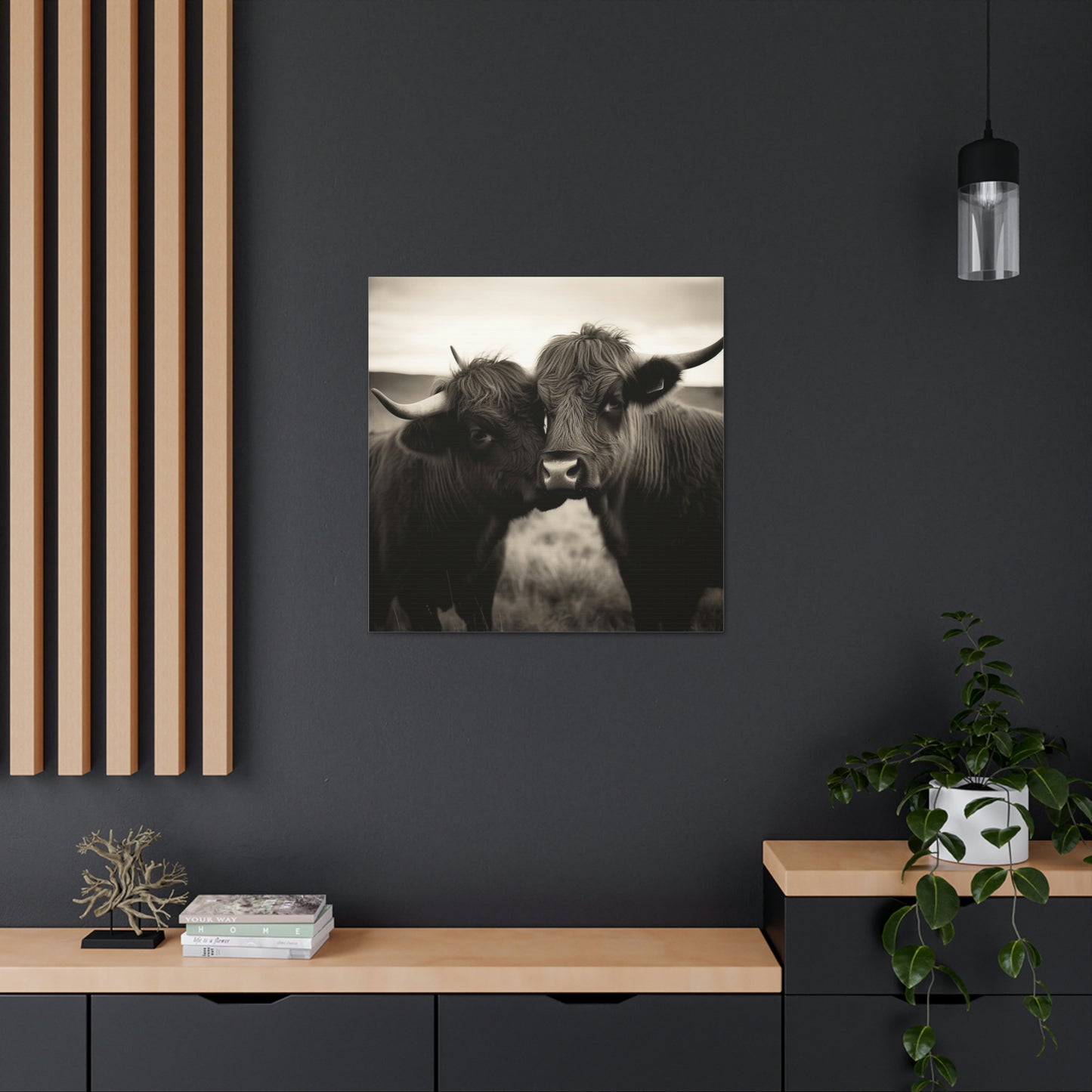 Canvas Gallery Wraps Cow Love 4