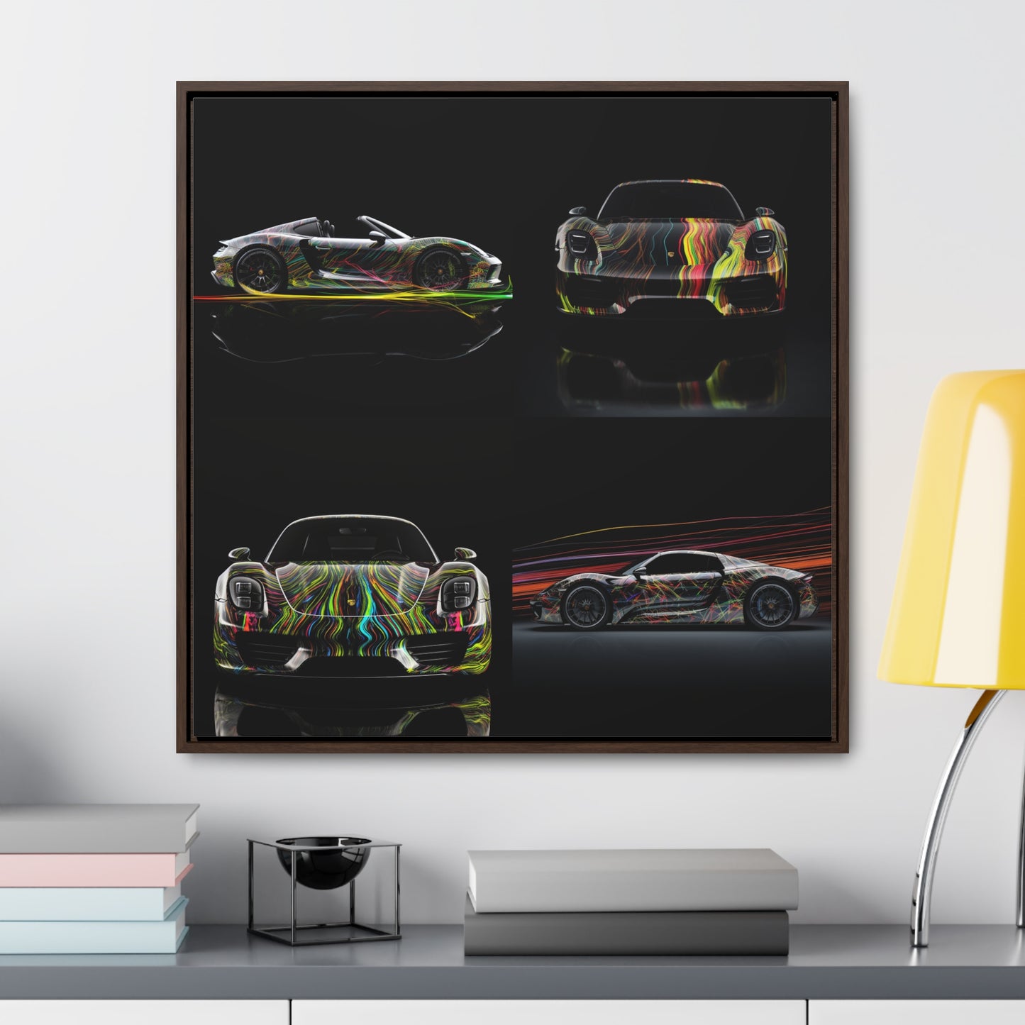Gallery Canvas Wraps, Square Frame Porsche Line 5