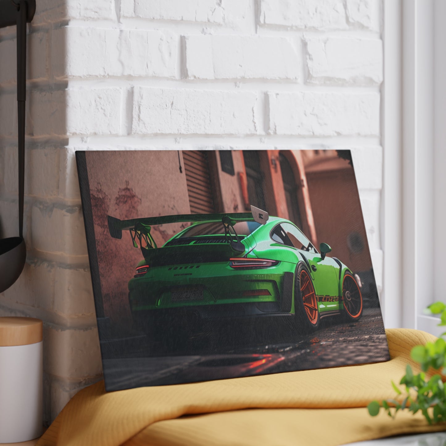 Glass Cutting Board porsche 911 gt3 1