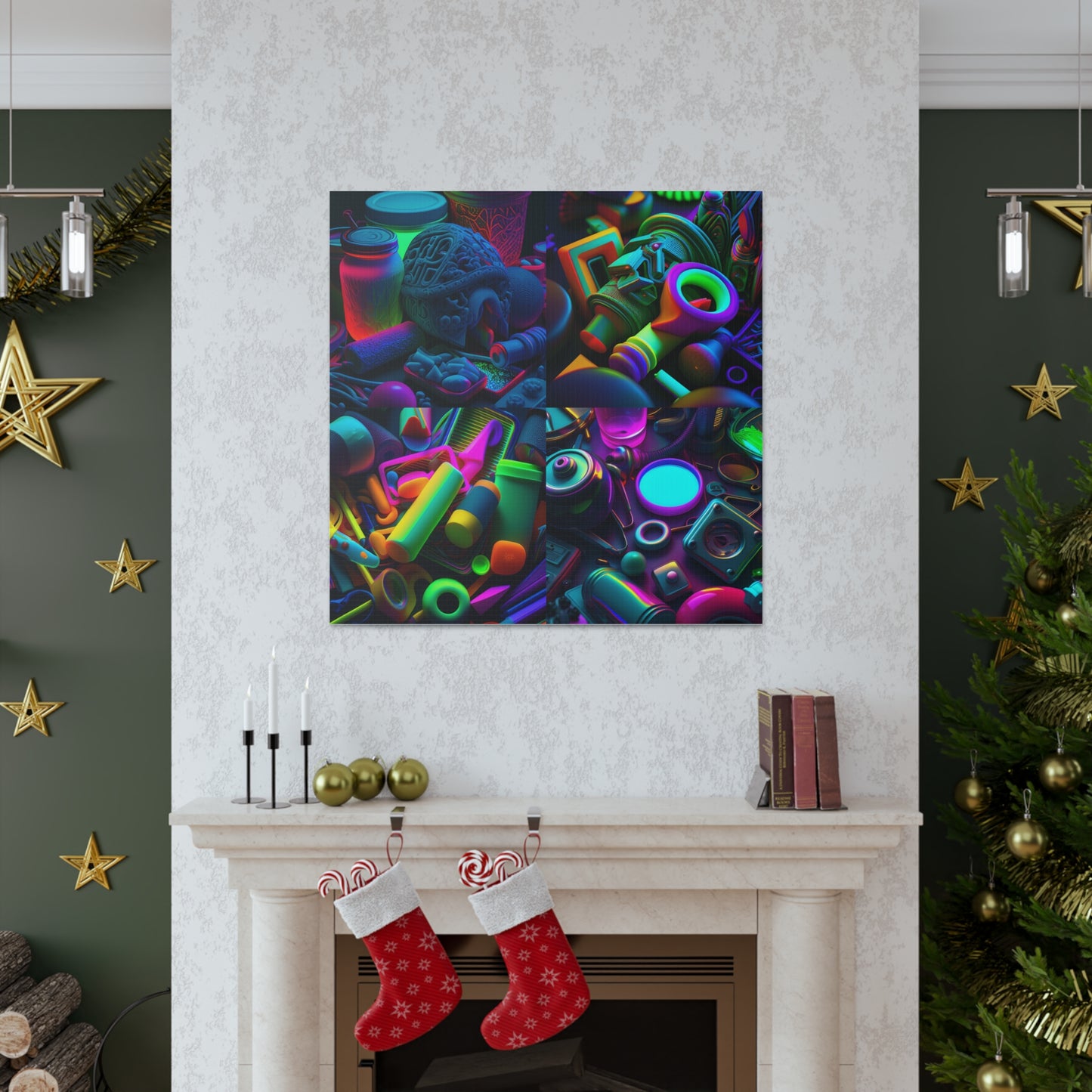 Canvas Gallery Wraps Neon Glow