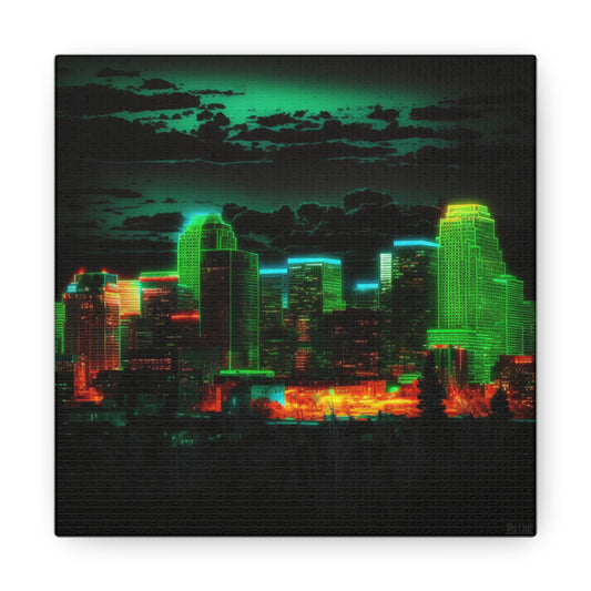 Canvas Gallery Wraps Neon Denver 3