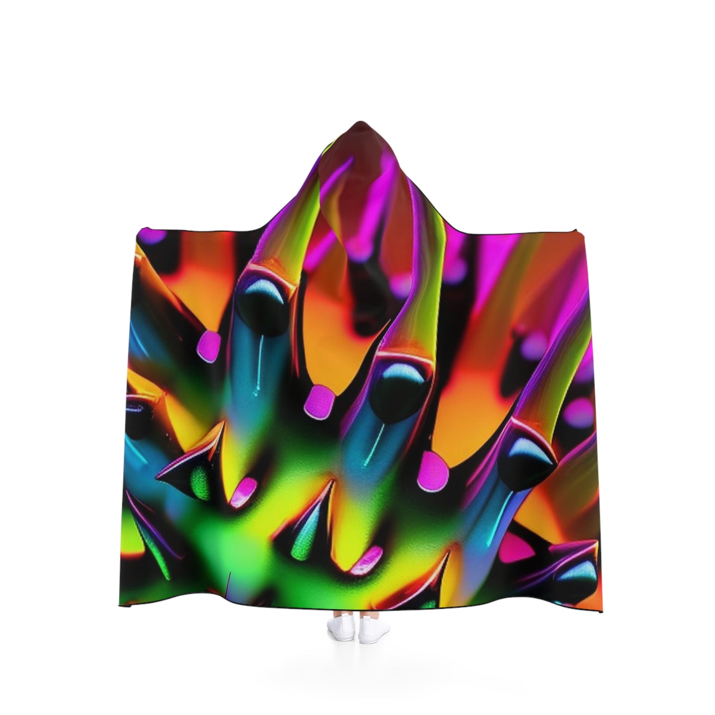 Hooded Blanket Macro Neon Spike 1