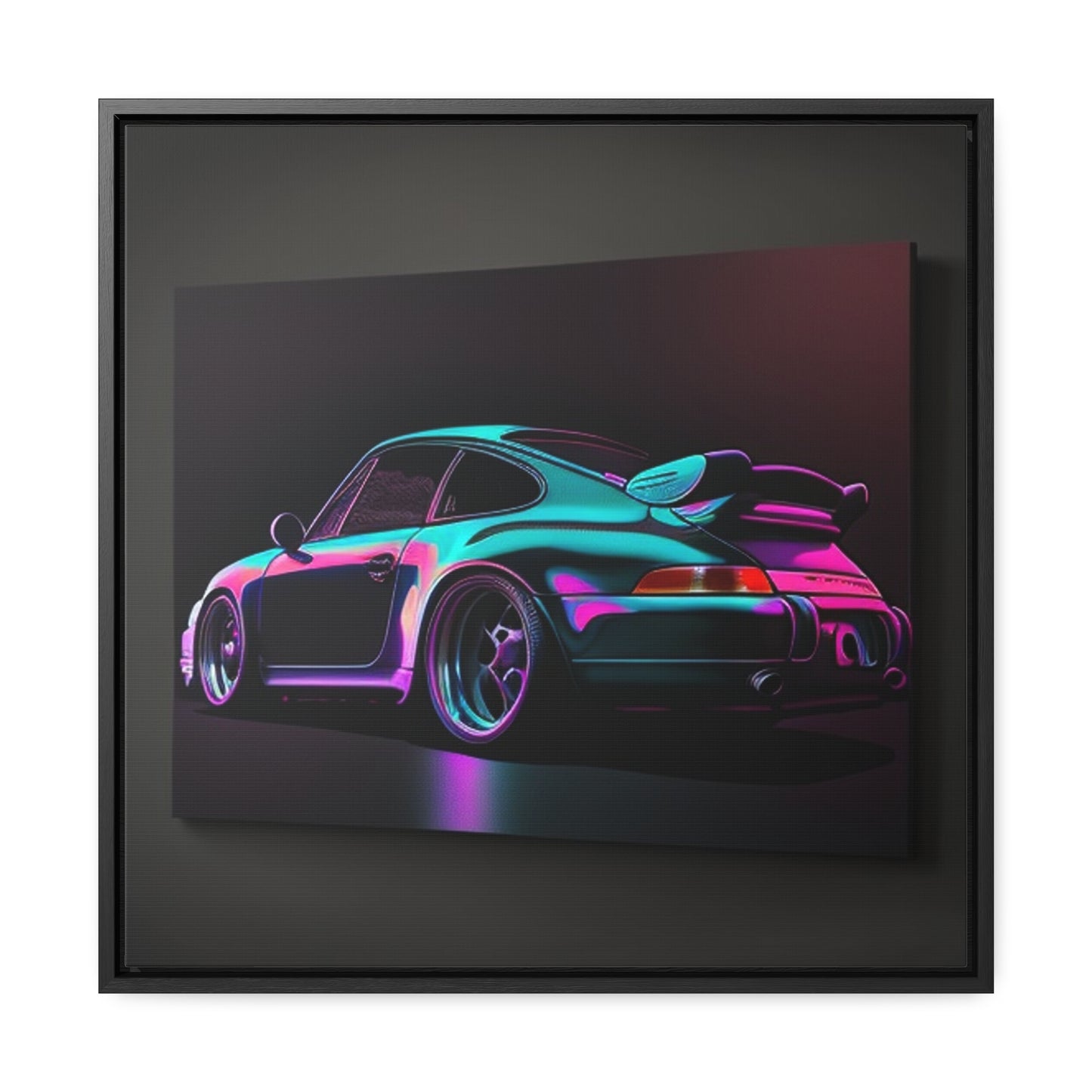 Gallery Canvas Wraps, Square Frame Porsche Purple 1