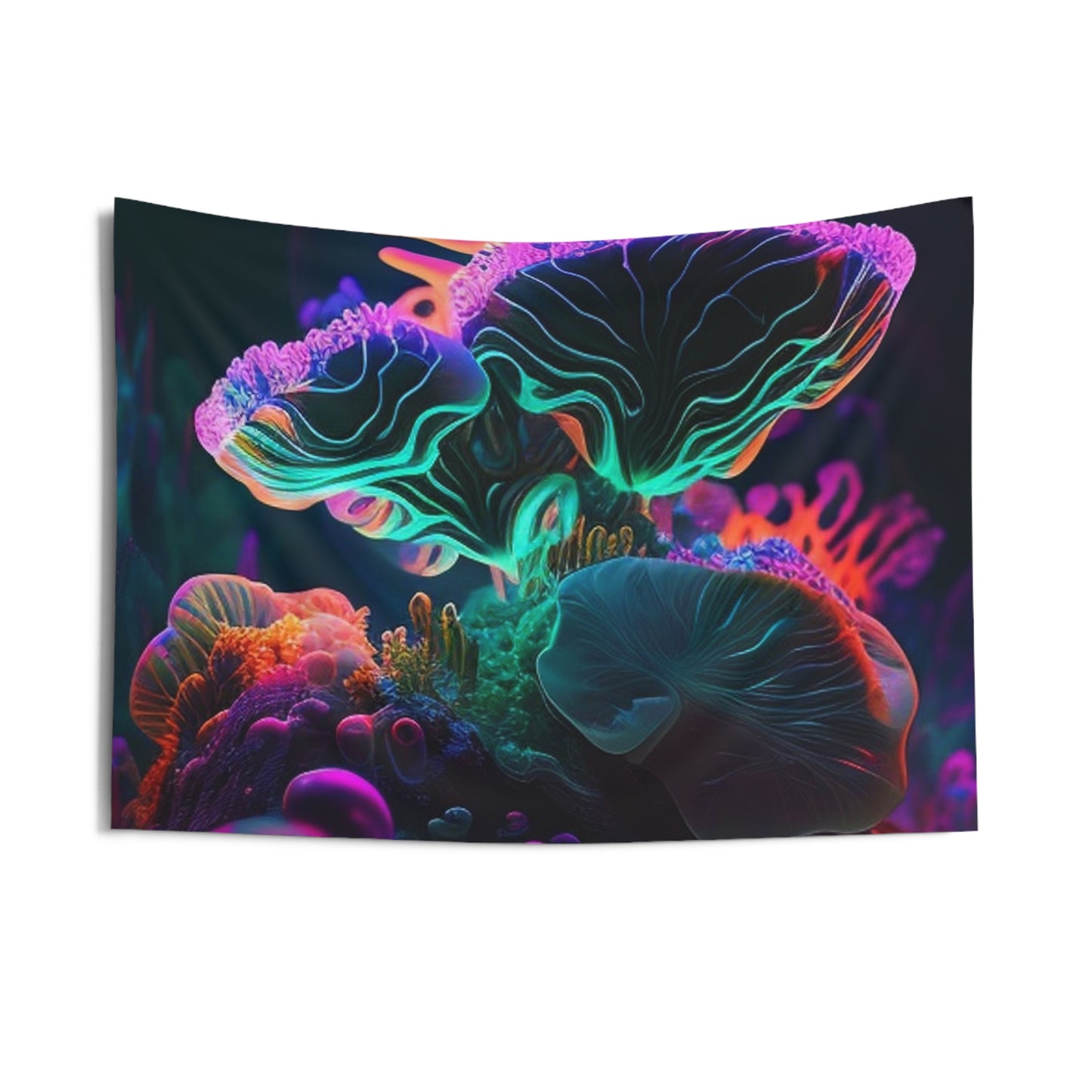 Indoor Wall Tapestries Macro Coral Reef 4