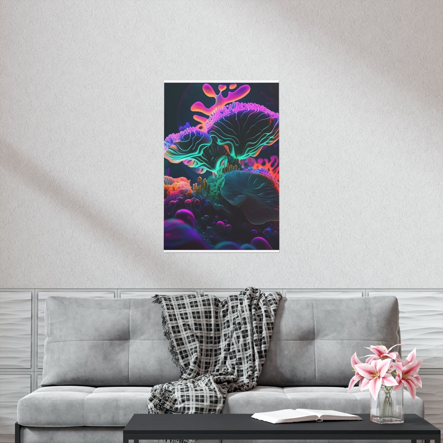 Premium Matte Vertical Posters Macro Coral Reef 4