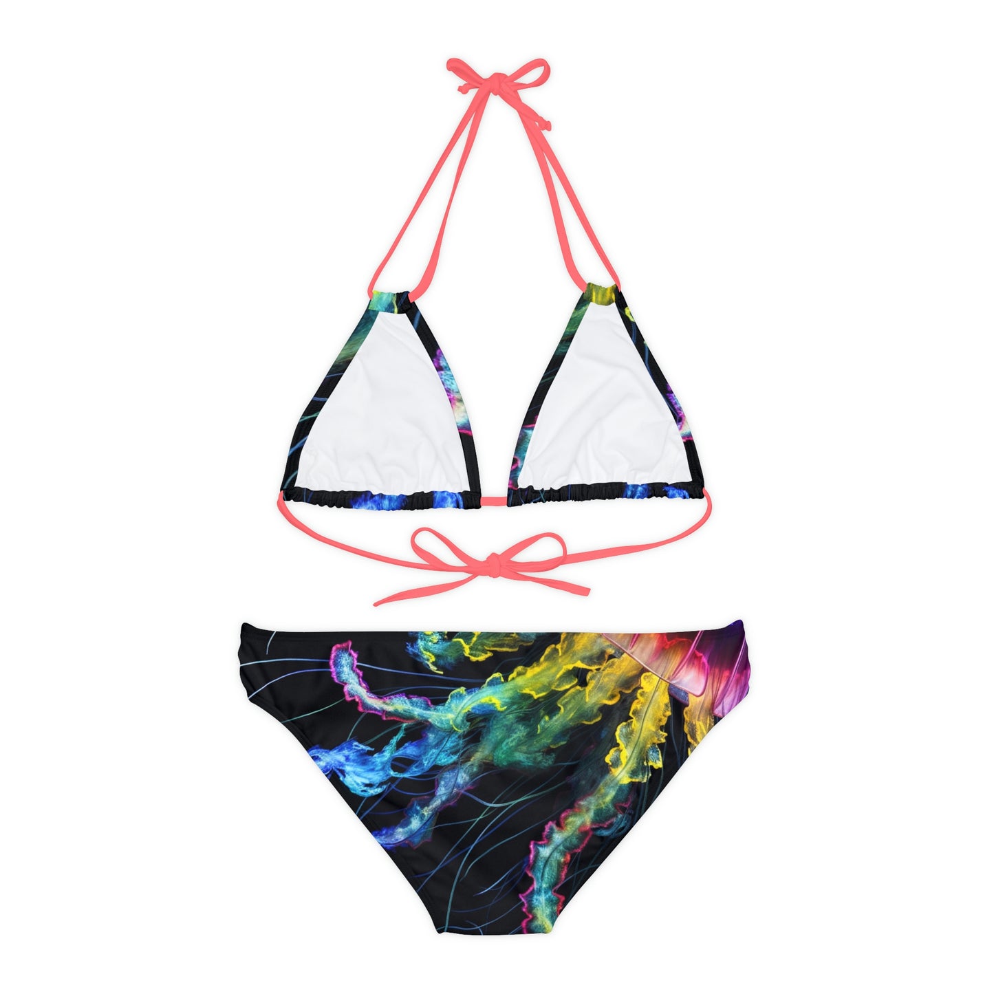 Strappy Bikini Set (AOP) Florescent Jelly 1