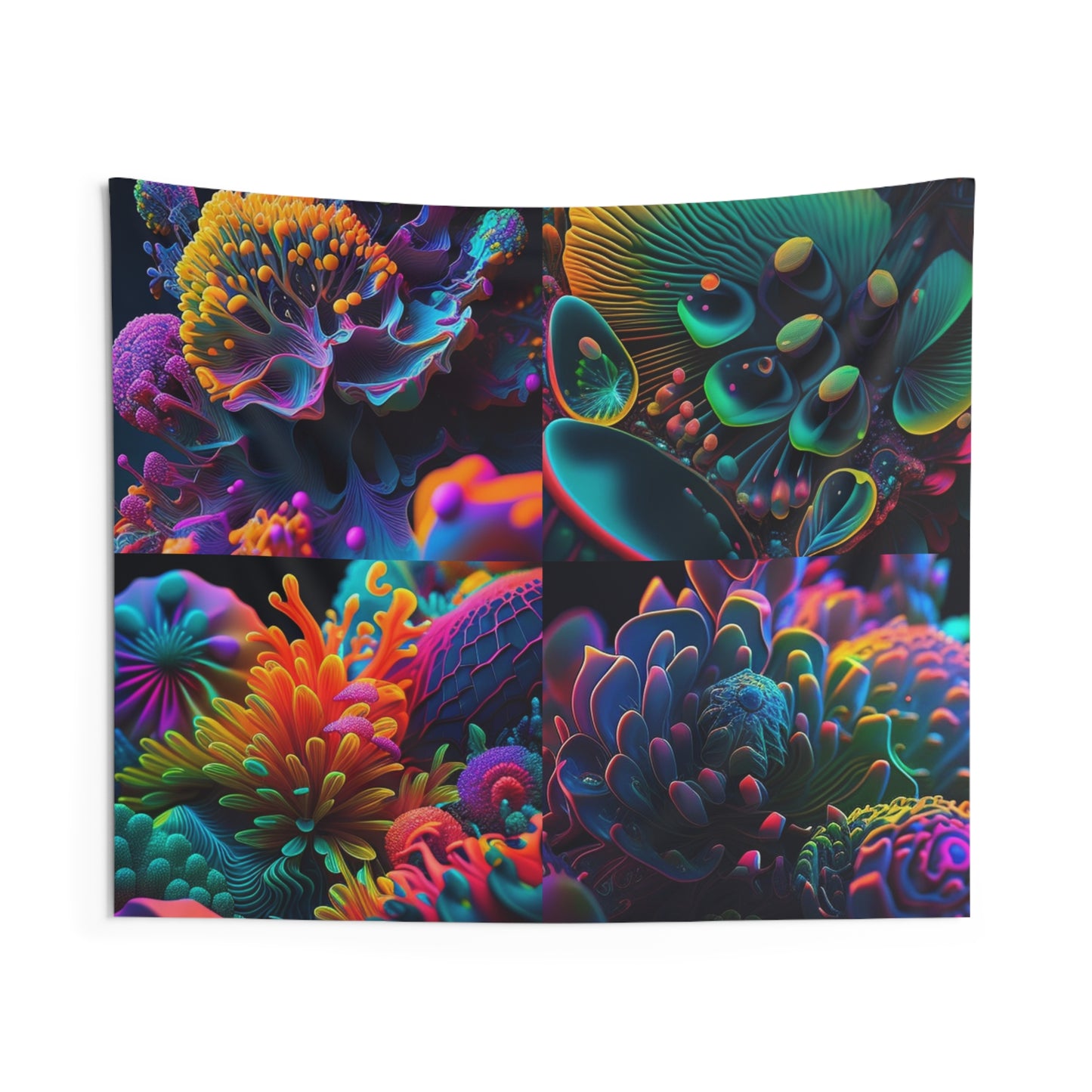 Indoor Wall Tapestries Ocean Life Macro 5