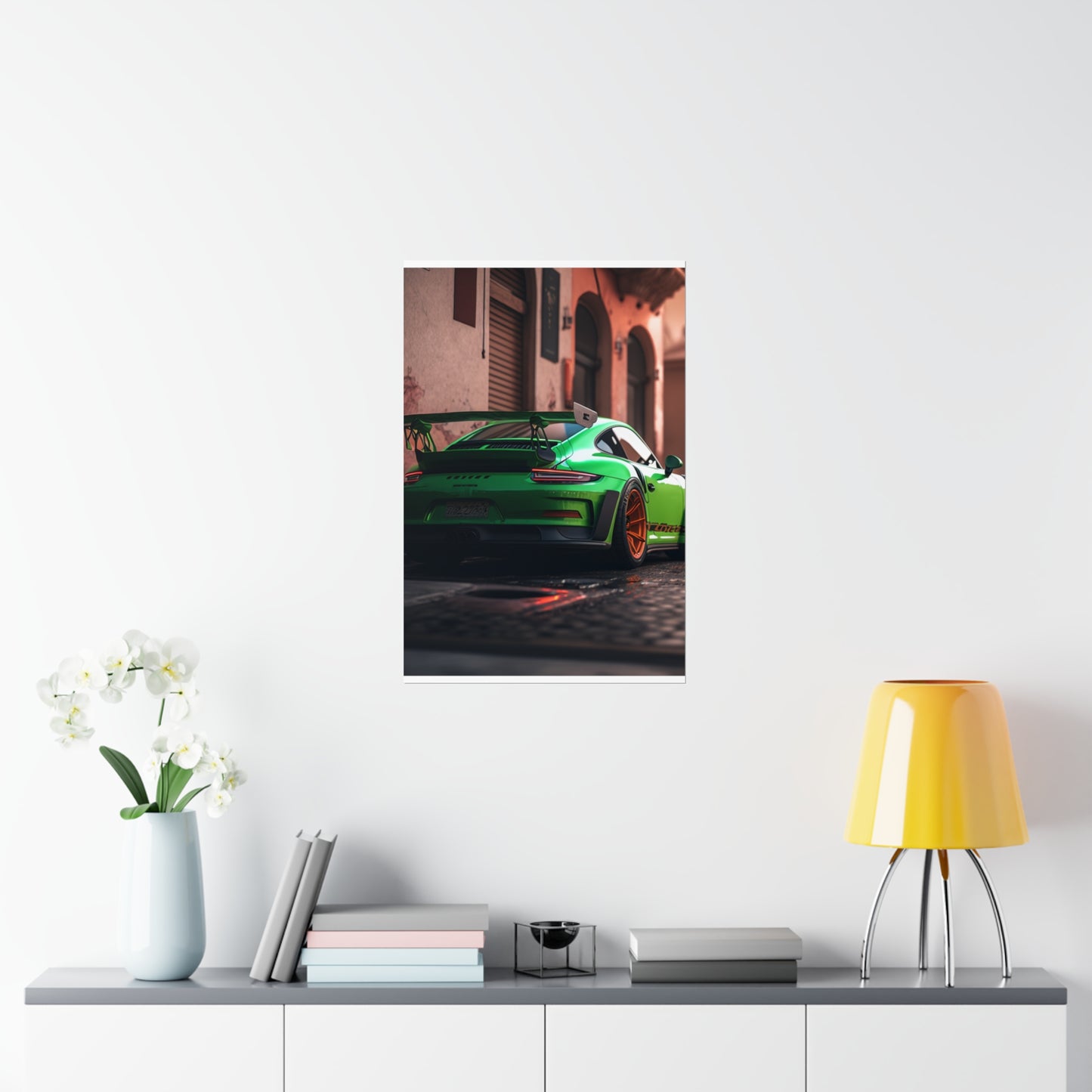 Premium Matte Vertical Posters porsche 911 gt3 1