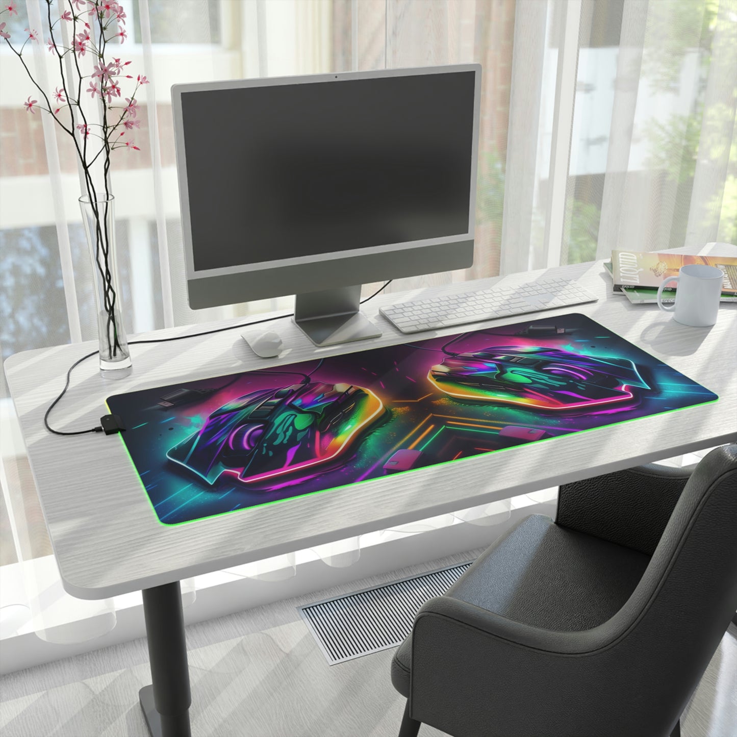 LED Gaming Mouse Pad Gaming Mouse 4