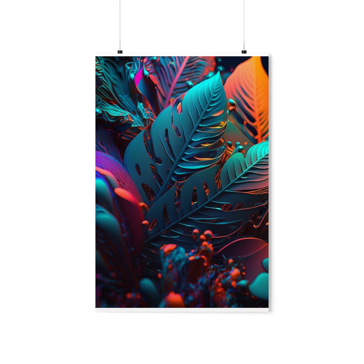 Premium Matte Vertical Posters Macro Florescent 1