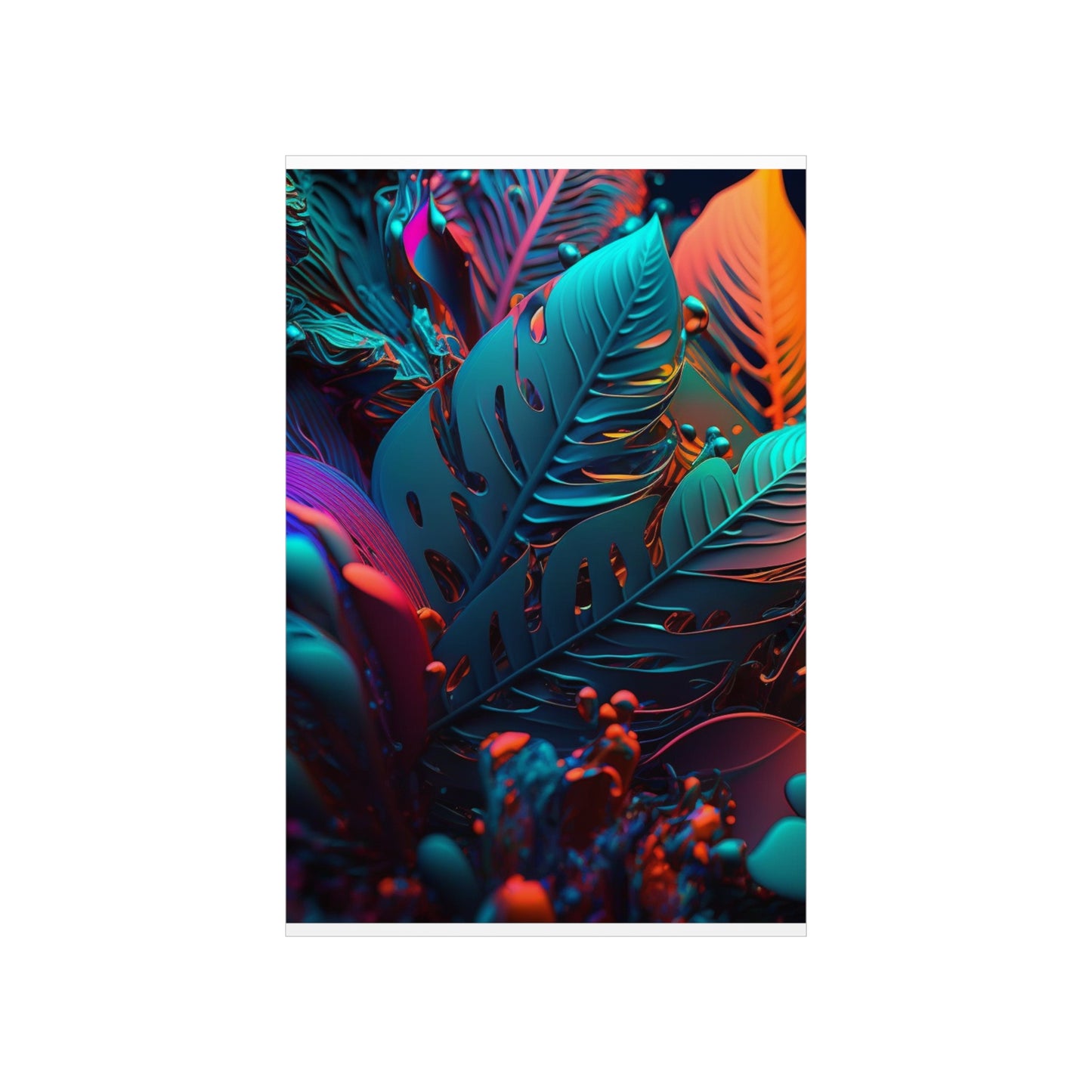 Premium Matte Vertical Posters Macro Florescent 1