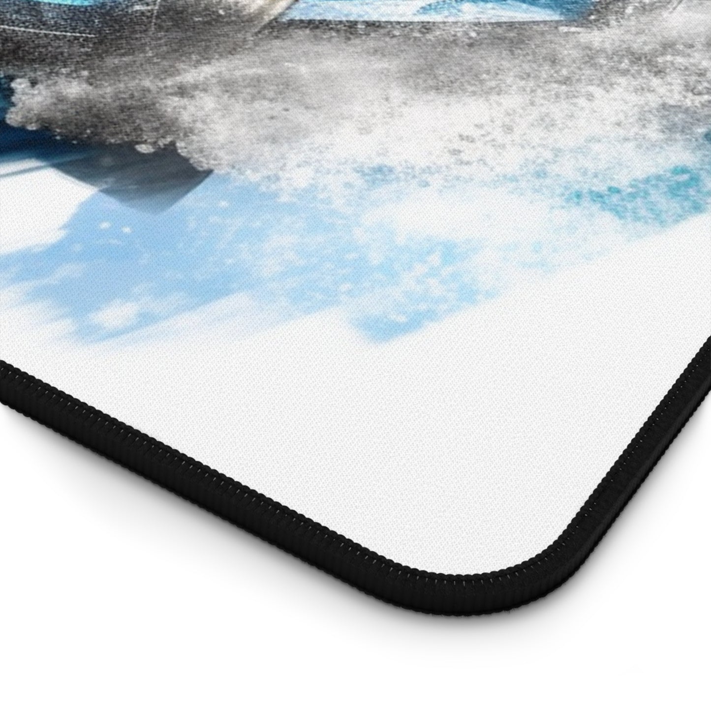 Desk Mat 918 Spyder with white background driving fast on water 3