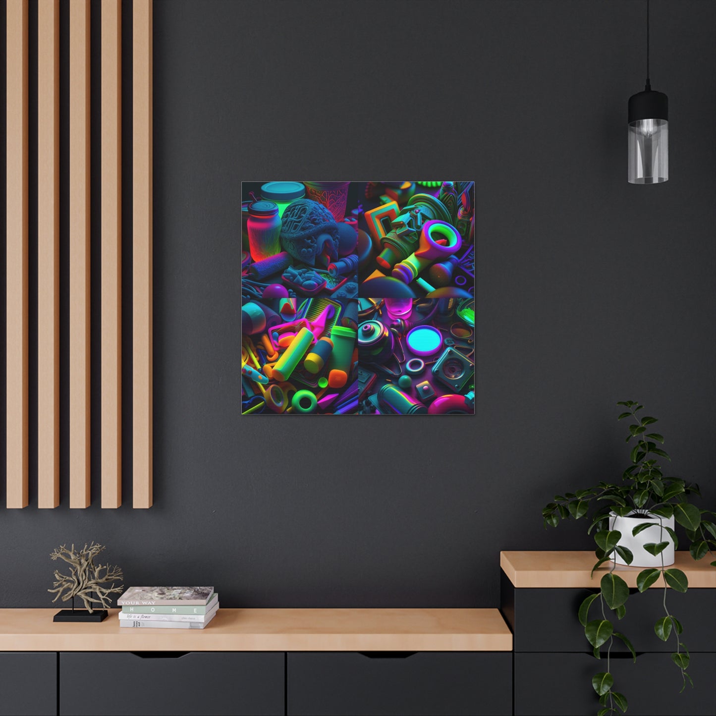 Canvas Gallery Wraps Neon Glow