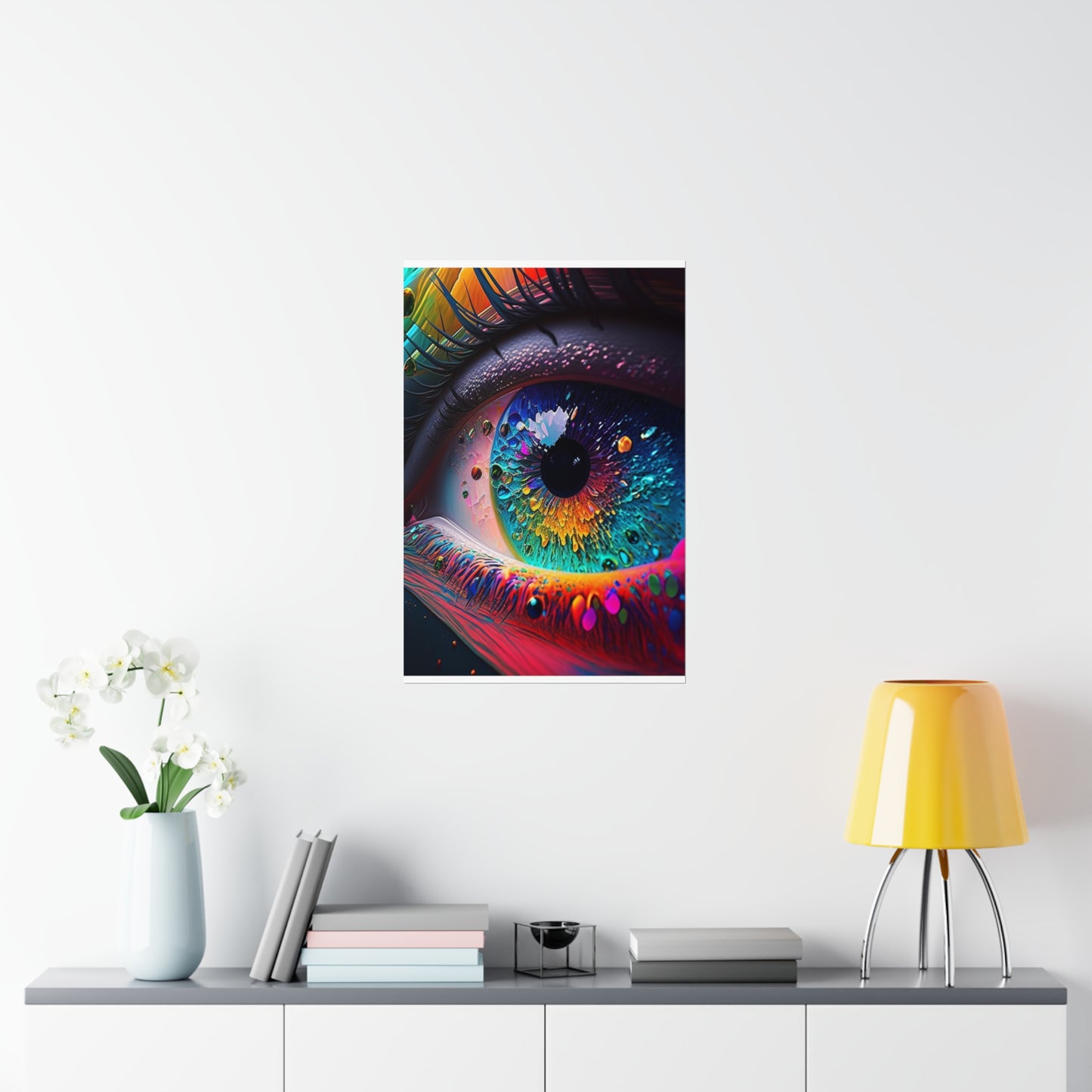 Premium Matte Vertical Posters Macro Eye Photo 3