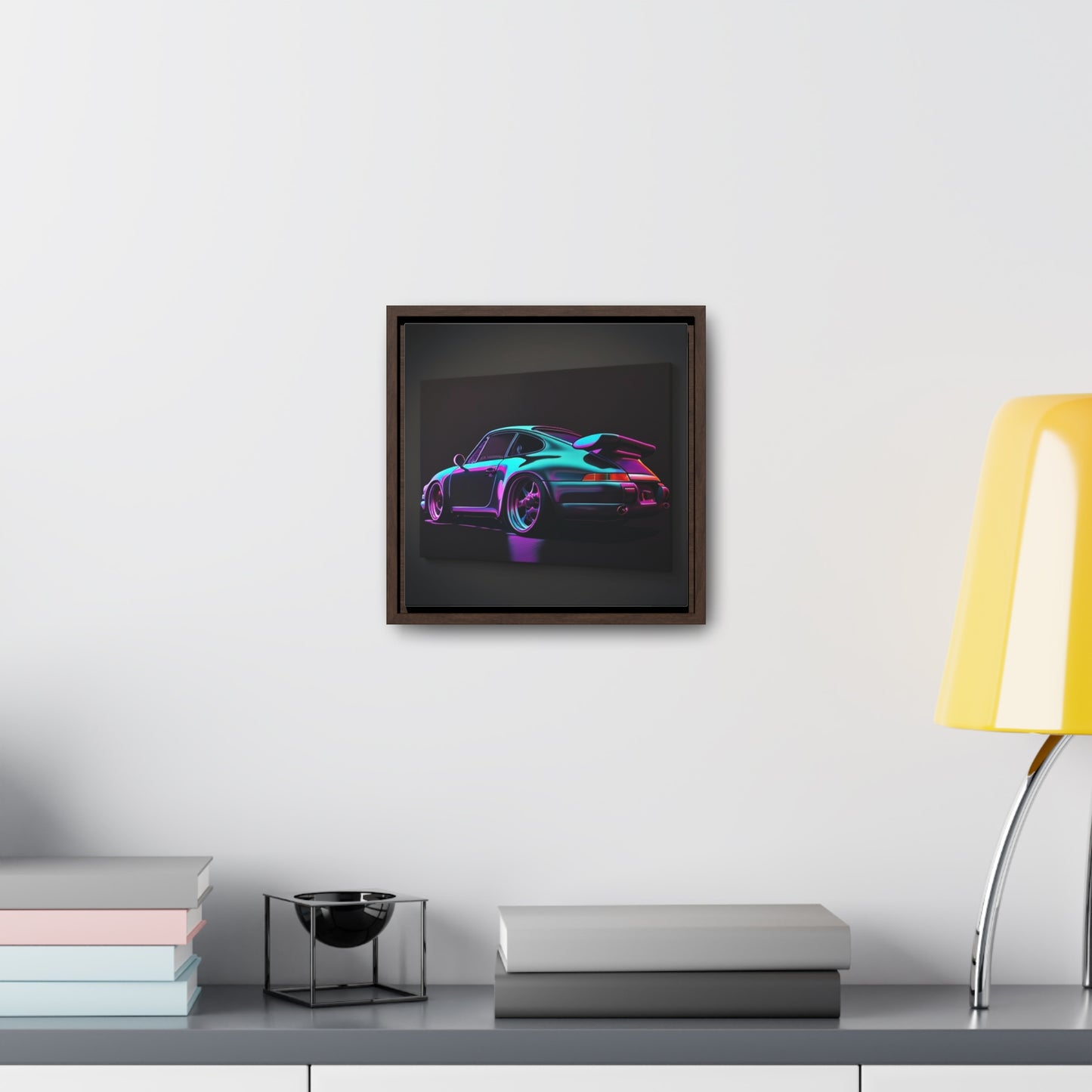 Gallery Canvas Wraps, Square Frame Porsche Purple 2