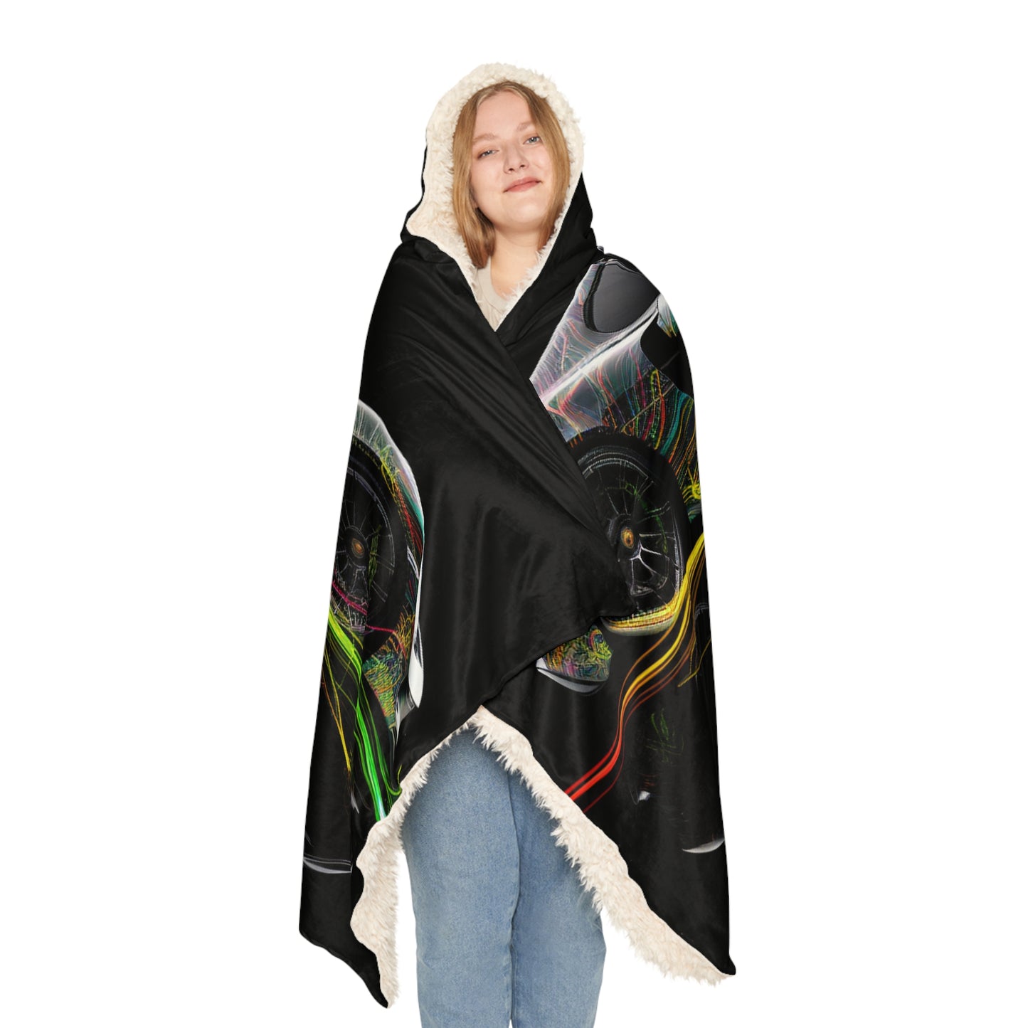 Snuggle Hooded Blanket Porsche Line 1